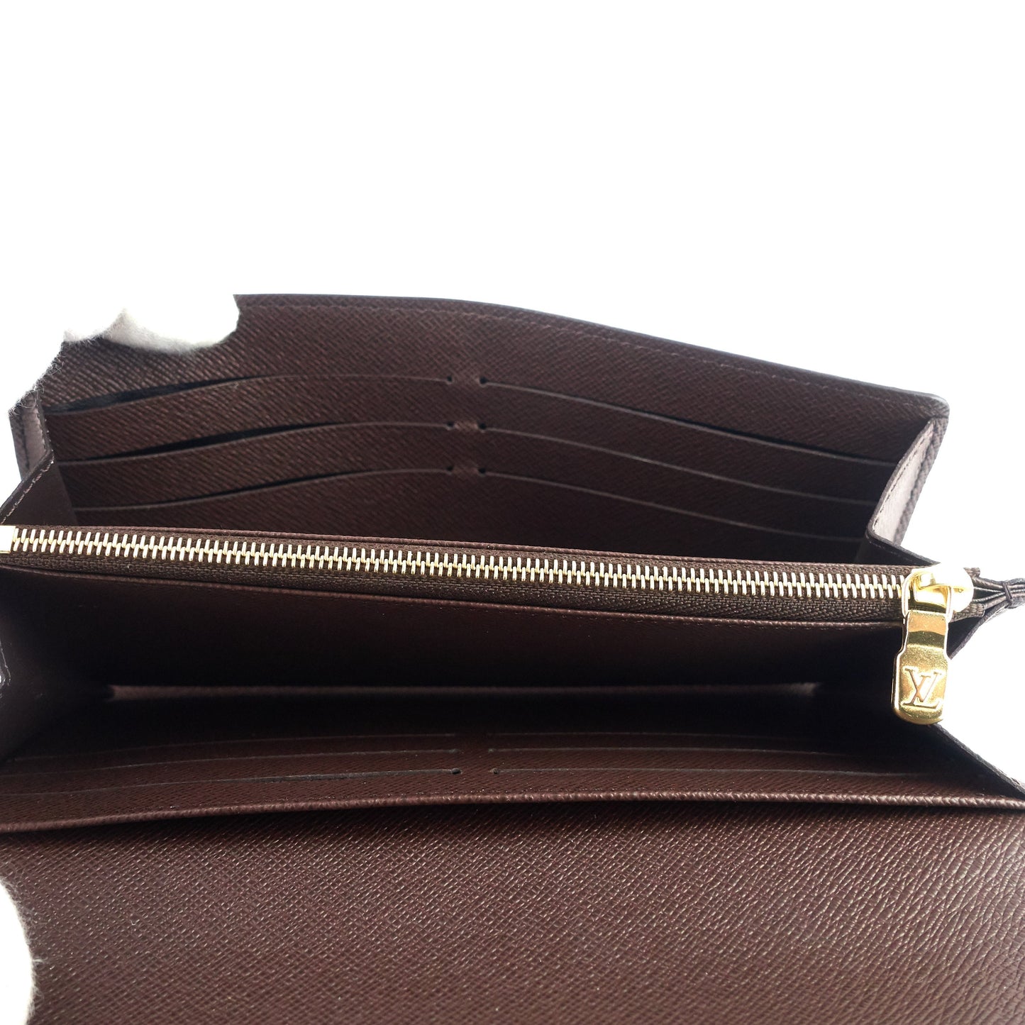 Louis Vuitto Sarah Damier Ebene Canvas Wallet