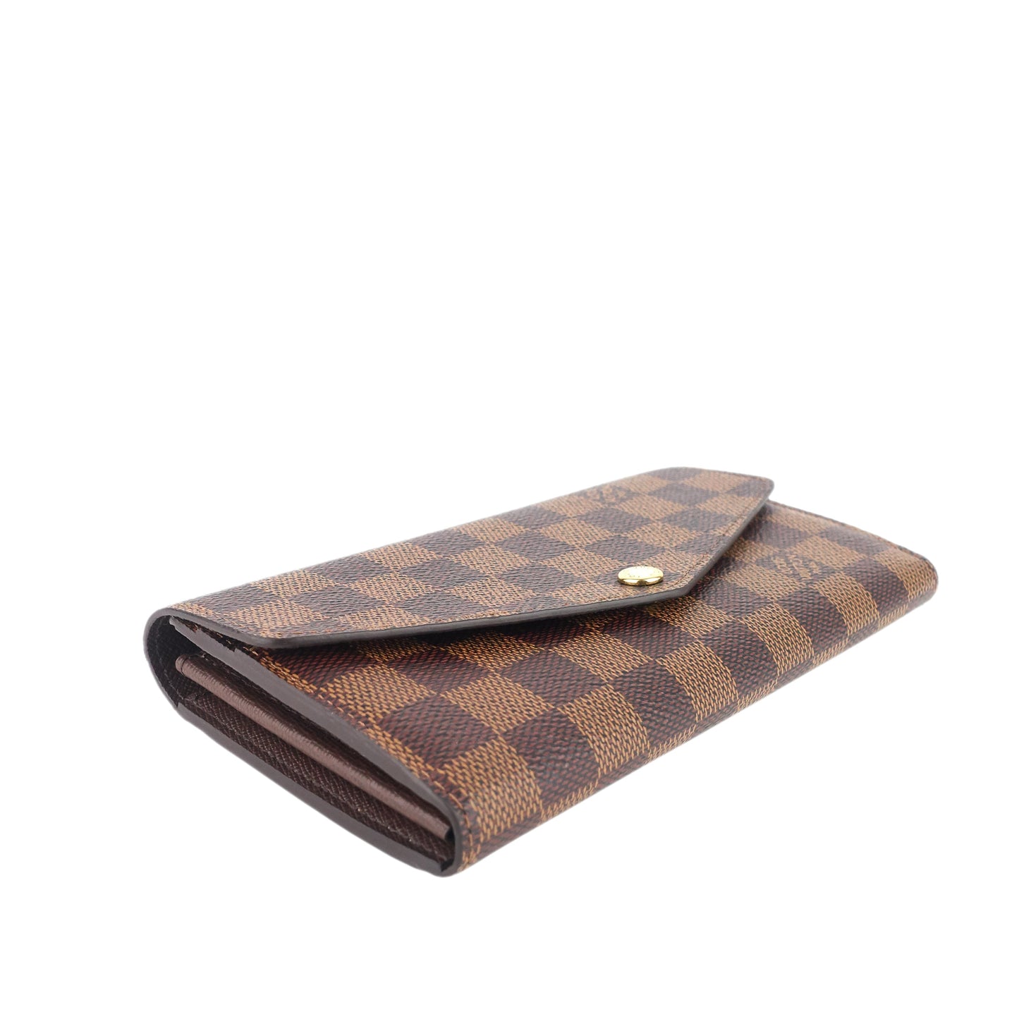 Louis Vuitto Sarah Damier Ebene Canvas Wallet