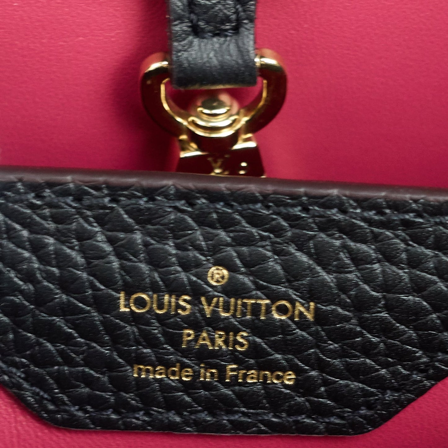 Louis Vuitto Capucines BB Taurillon Cowhide Leather Bag