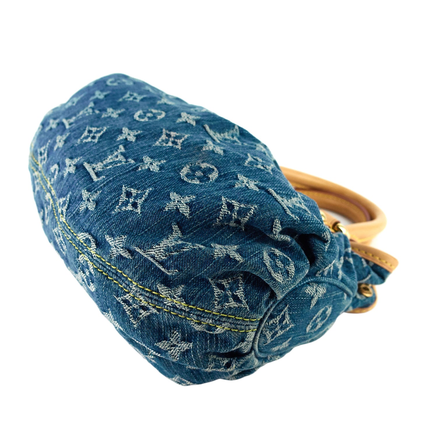 Louis Vuitto Pleaty Small Monogram Denim Canvas Bag