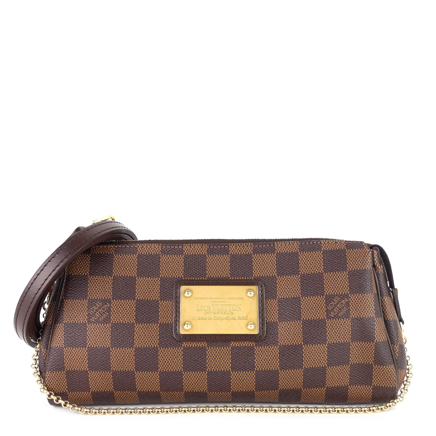 Louis Vuitto Eva Damier Ebene Canvas Bag