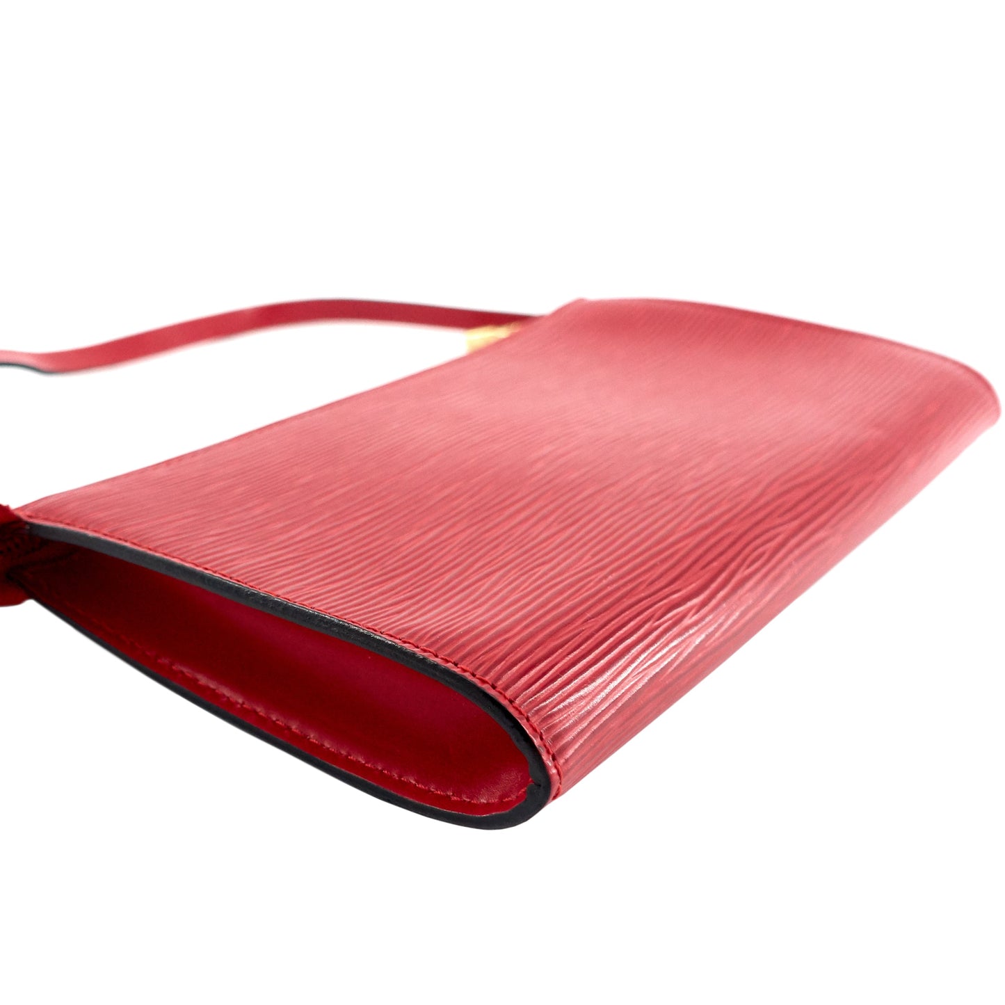 Louis Vuitto Pochette Accessoires Red Epi Leather Bag
