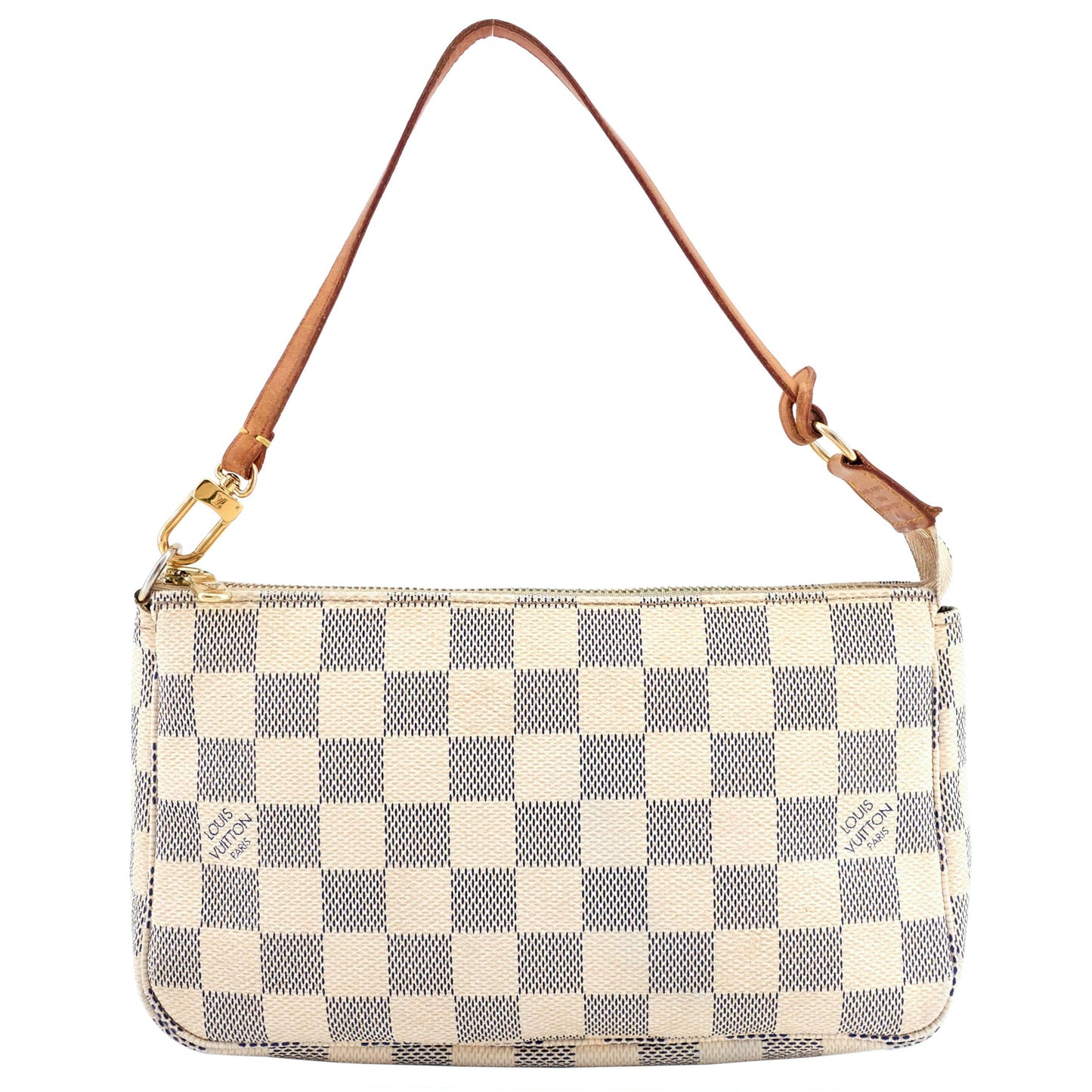 Louis Vuitto Pochette Accessoires Damier Azur Canvas Bag