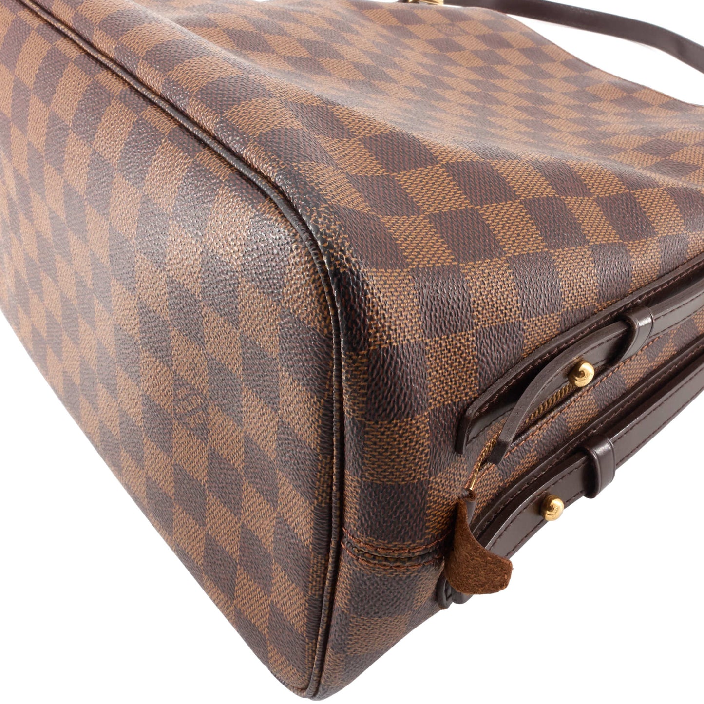 Louis Vuitto Cabas Rivington Damier Ebene Canvas Bag