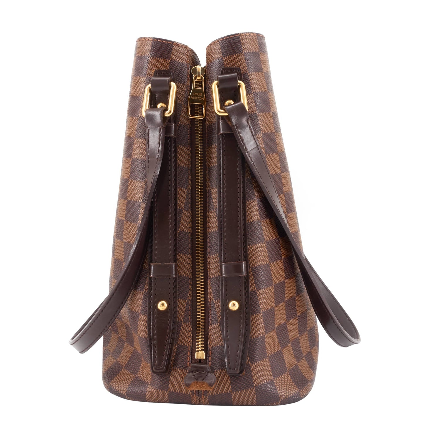 Louis Vuitto Cabas Rivington Damier Ebene Canvas Bag