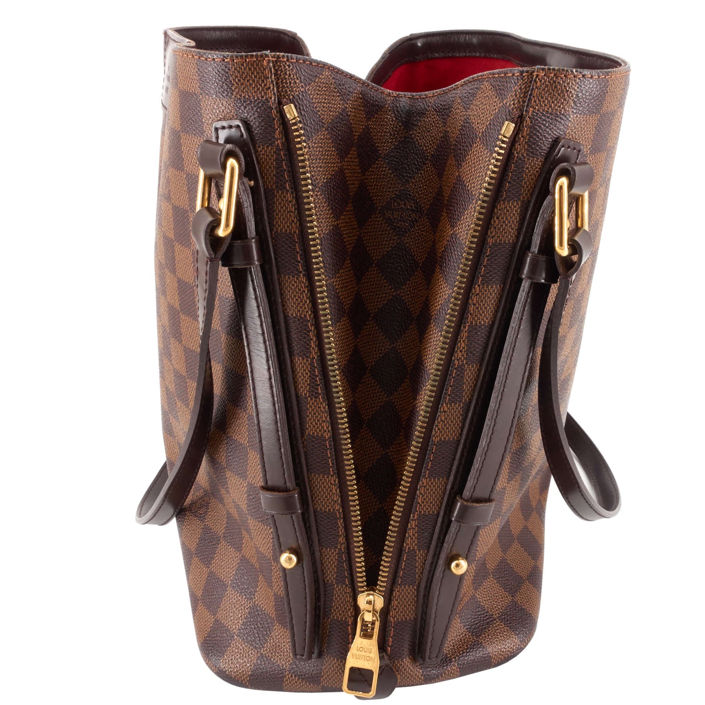 Louis Vuitto Cabas Rivington Damier Ebene Canvas Bag