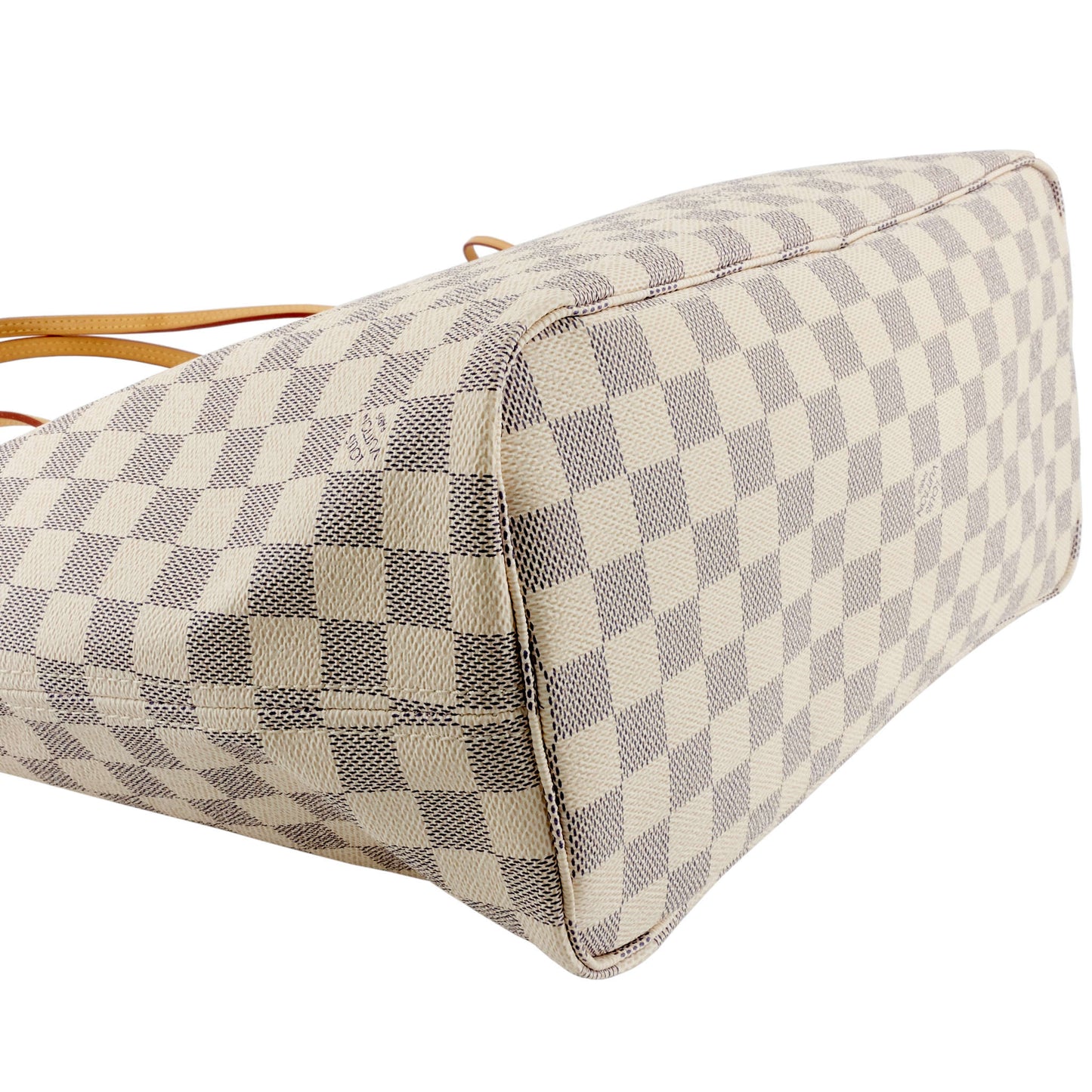Louis Vuitto Neverfull MM Damier Azur Canvas with Pouch