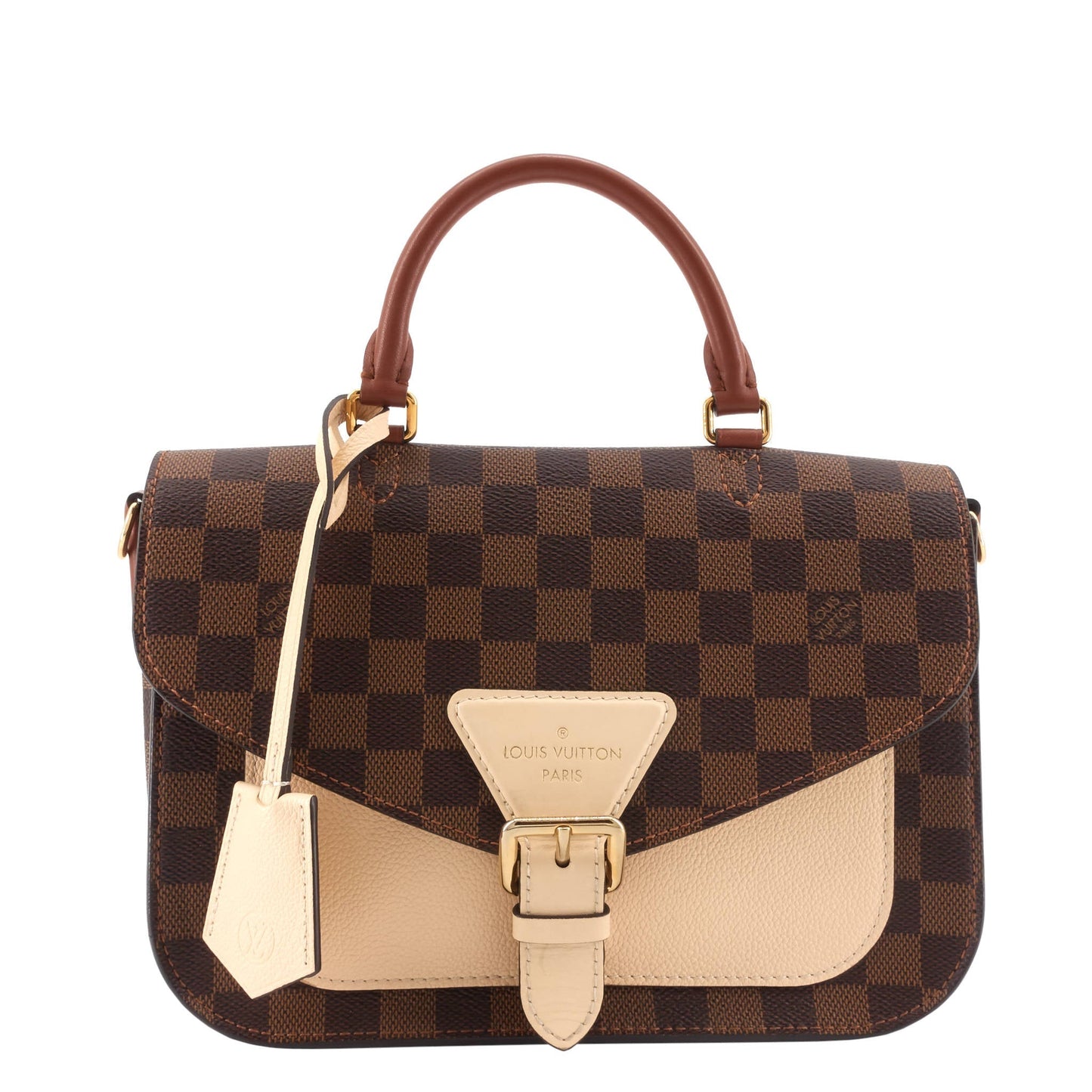 Louis Vuitto Beaumarchais Damier Ebene Canvas Bag