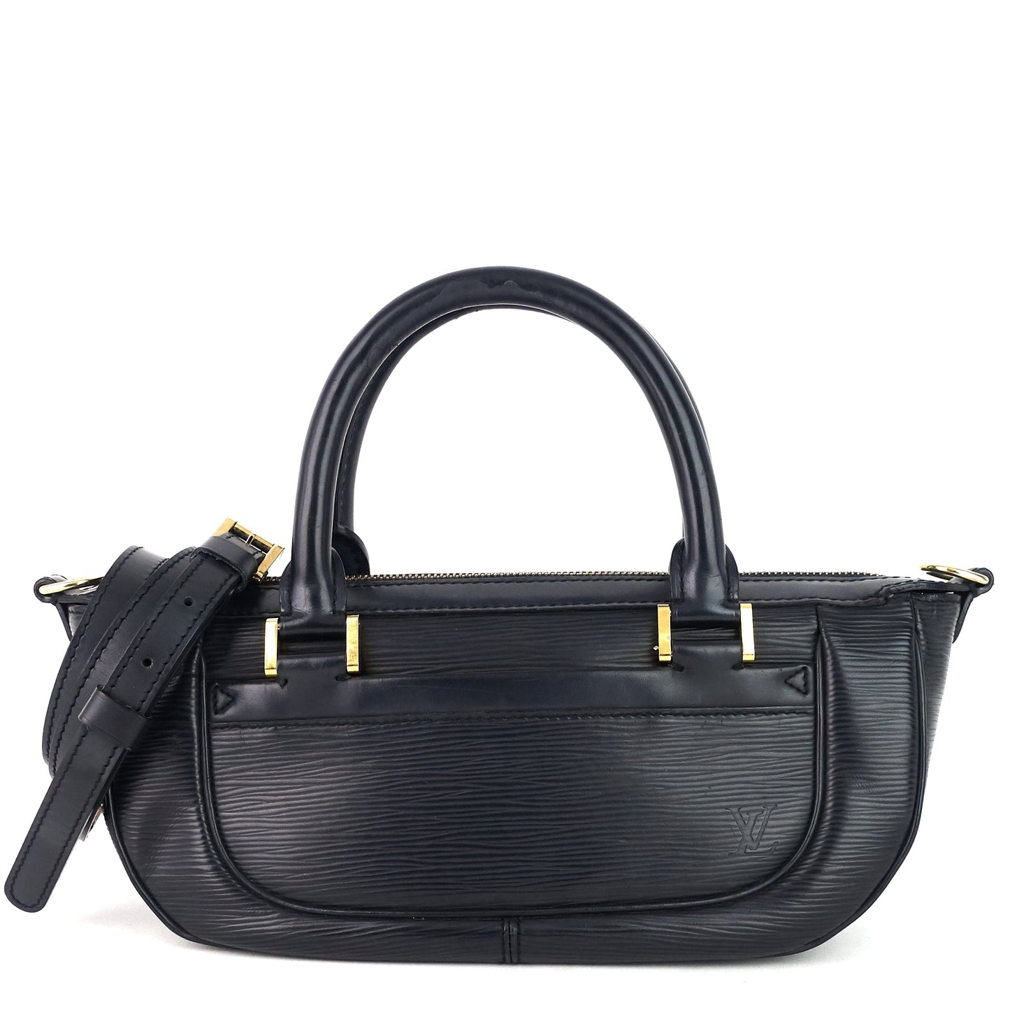 Louis Vuitto Dhanura Black Epi Leather Handbag