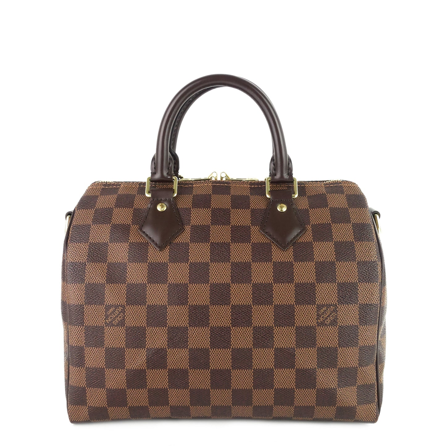 Louis Vuitto Speedy BandouliÃ¨re 25 Damier Ebene Canvas Bag