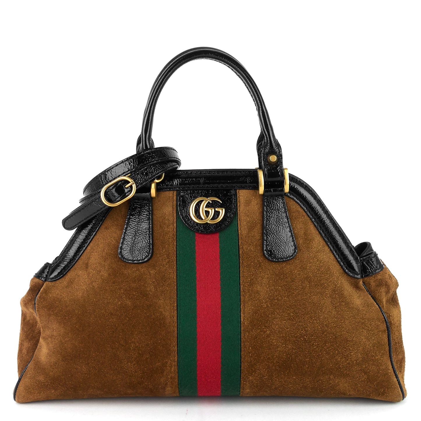 Gucci Ophidia RE(BELLE) Medium Suede and Leather Bag