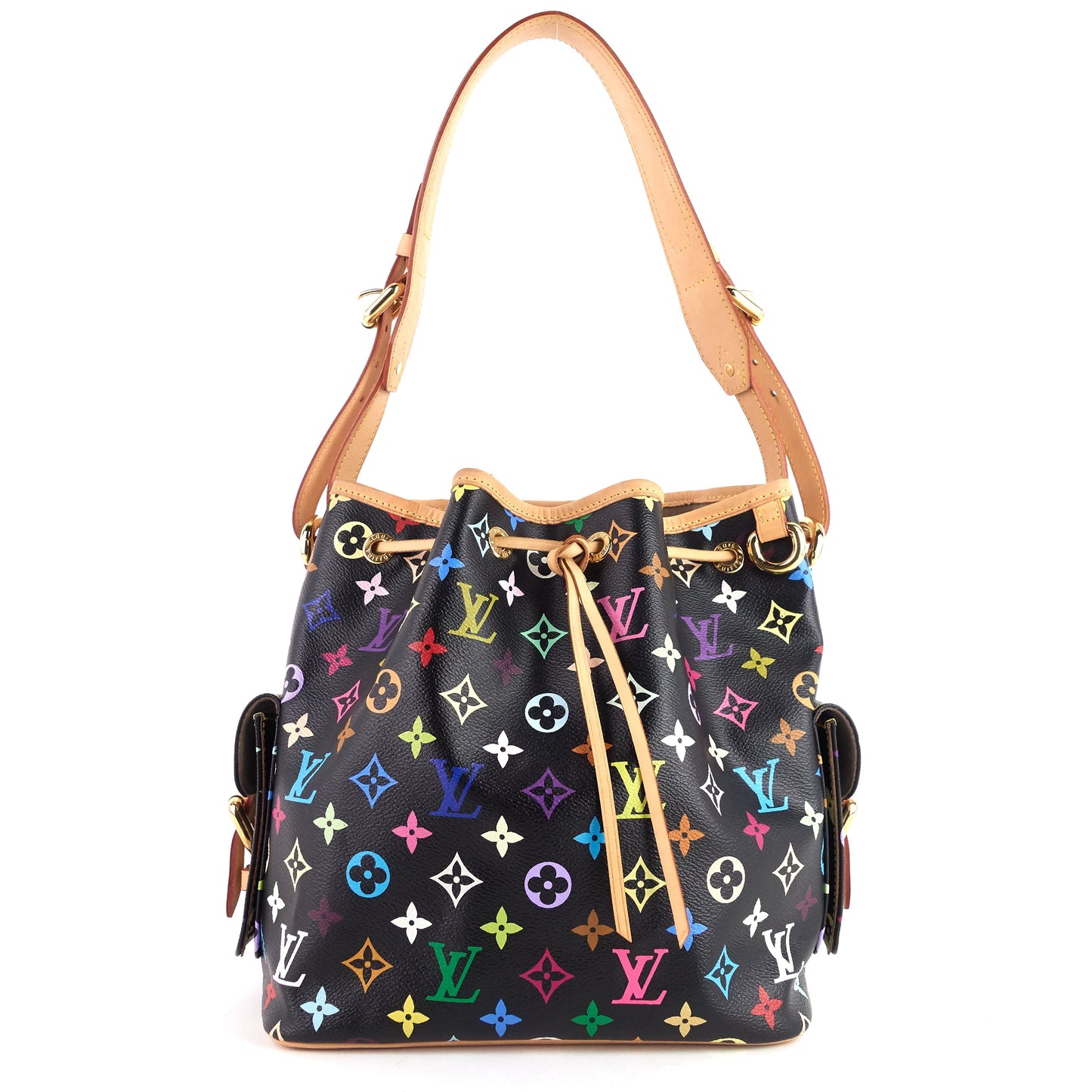 Louis Vuitto Petit NoÃ© Monogram Multicolore Canvas Bag