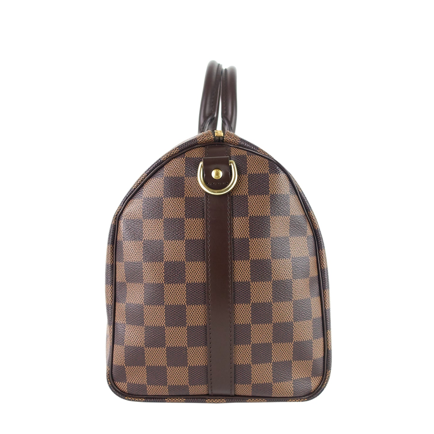Louis Vuitto Speedy 30 BandouliÃ¨re Damier Ebene Canvas Bag