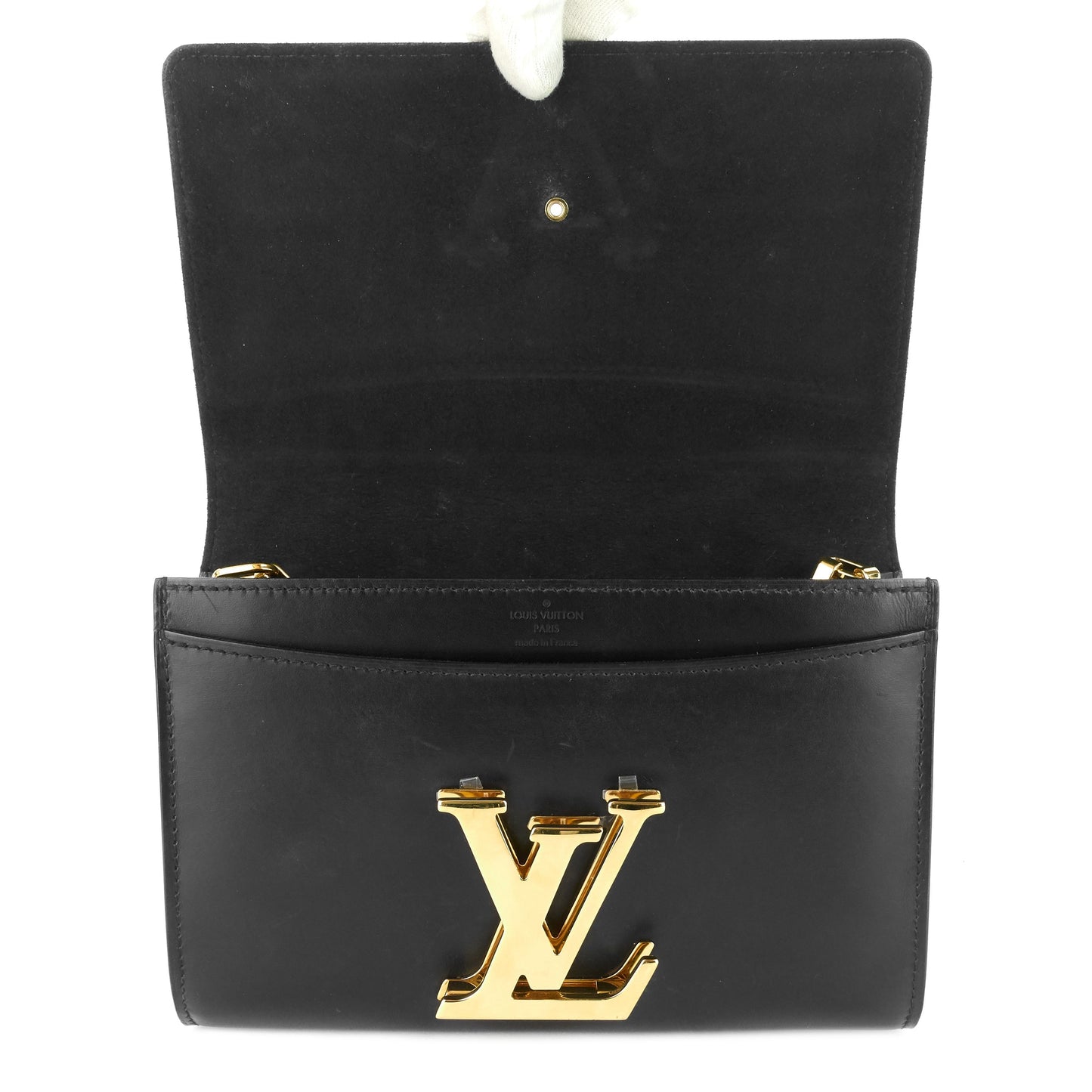 Louis Vuitto Louise GM Chain Calfskin Leather Bag