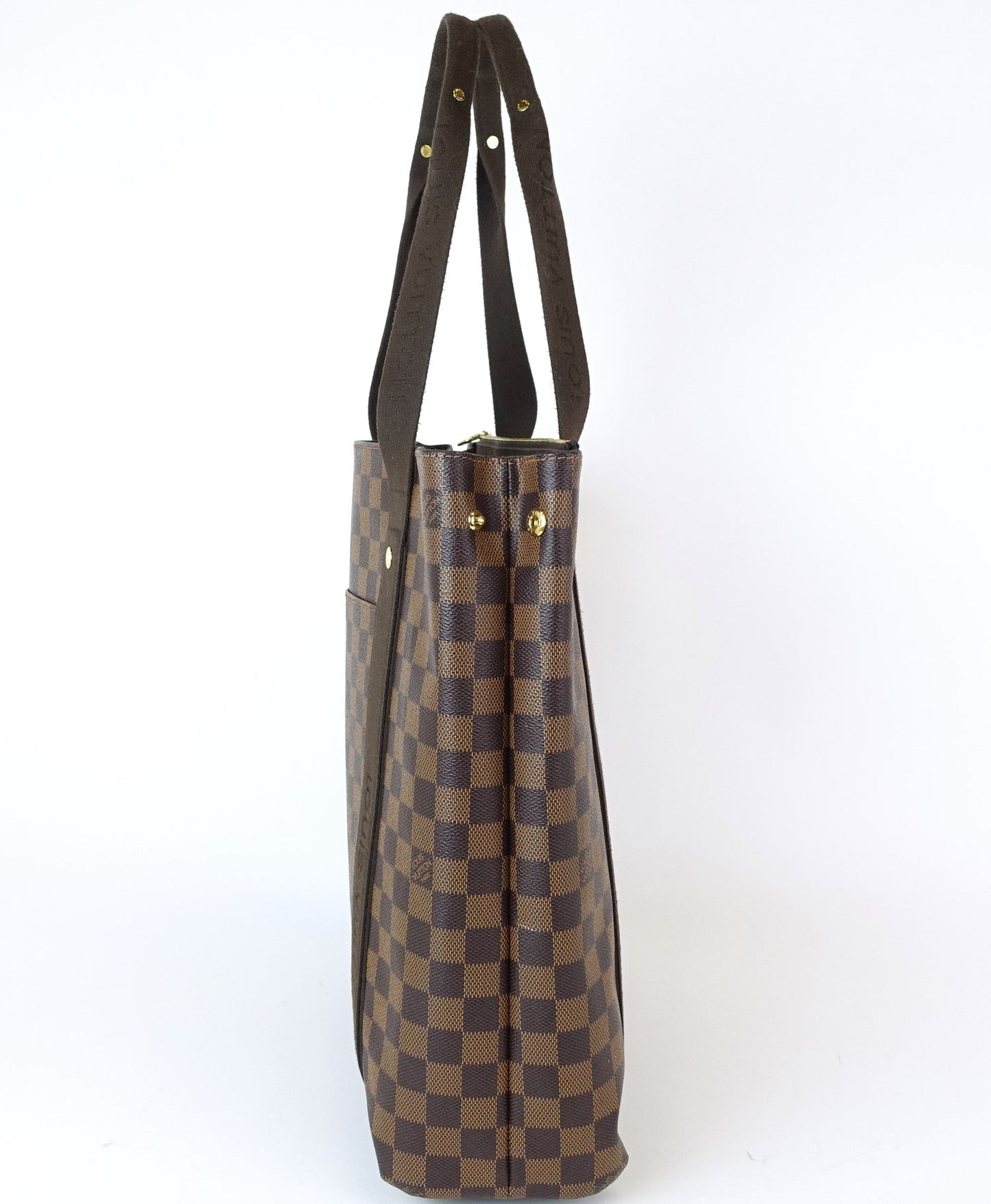 Louis Vuitto Cabas Beaubourg Damier Ebene Canvas Tote Bag