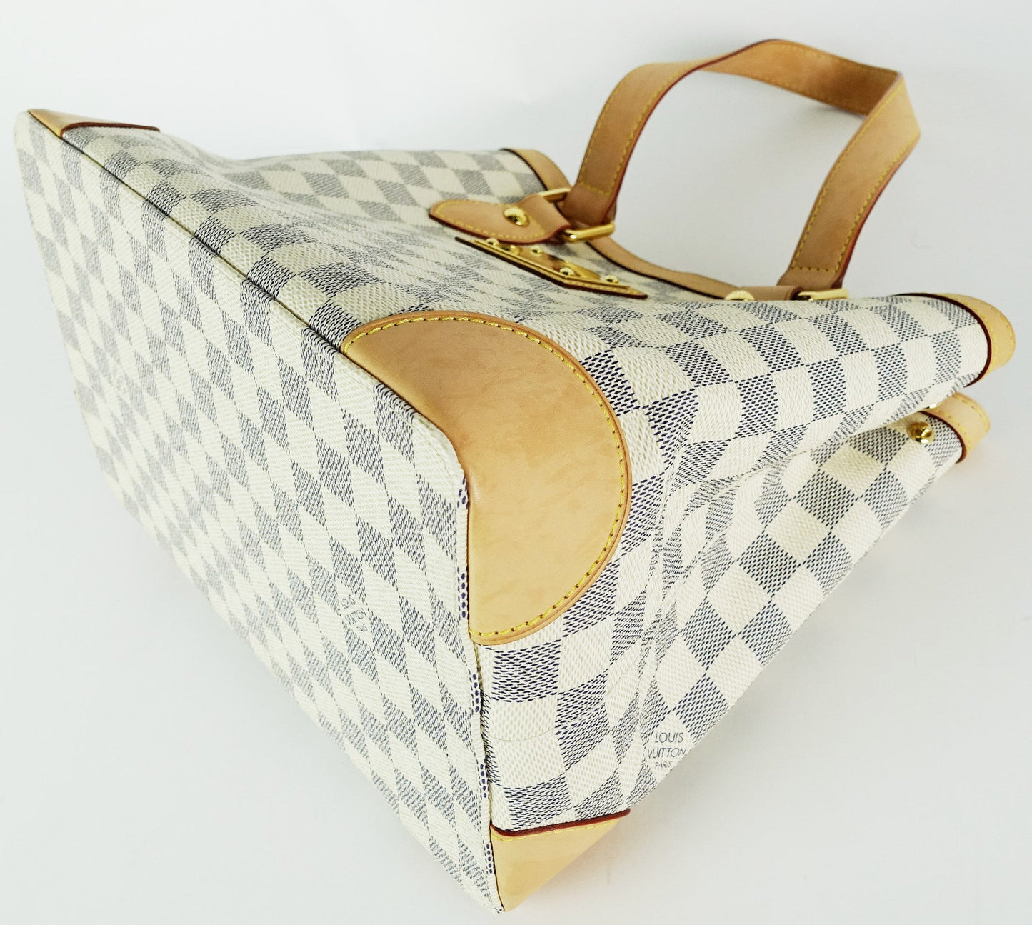 Louis Vuitto Hampstead PM Damier Azur Canvas Tote Bag