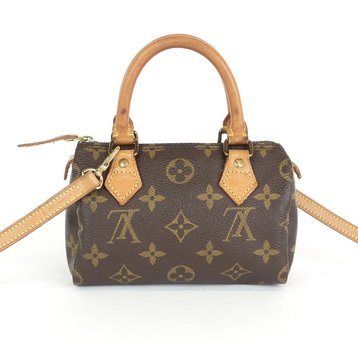 Louis Vuitto Mini Speedy Sac HL Monogram Canvas Handbag with Strap
