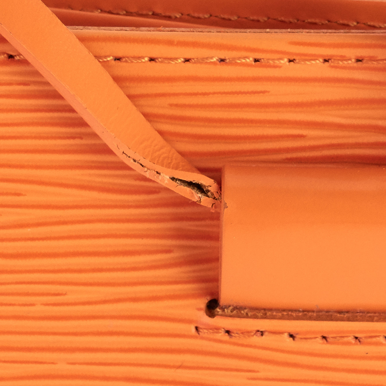 Louis Vuitto Saint Tropez Orange Epi Leather Bag