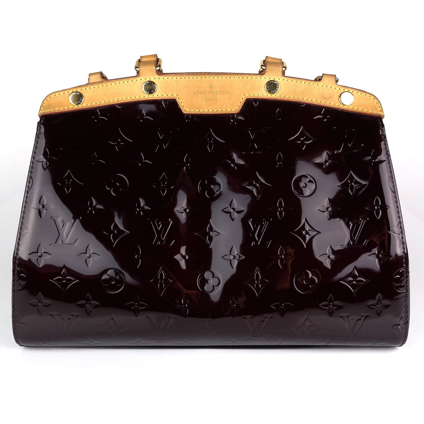 Louis Vuitto Brea MM Monogram Patent Leather Handbag
