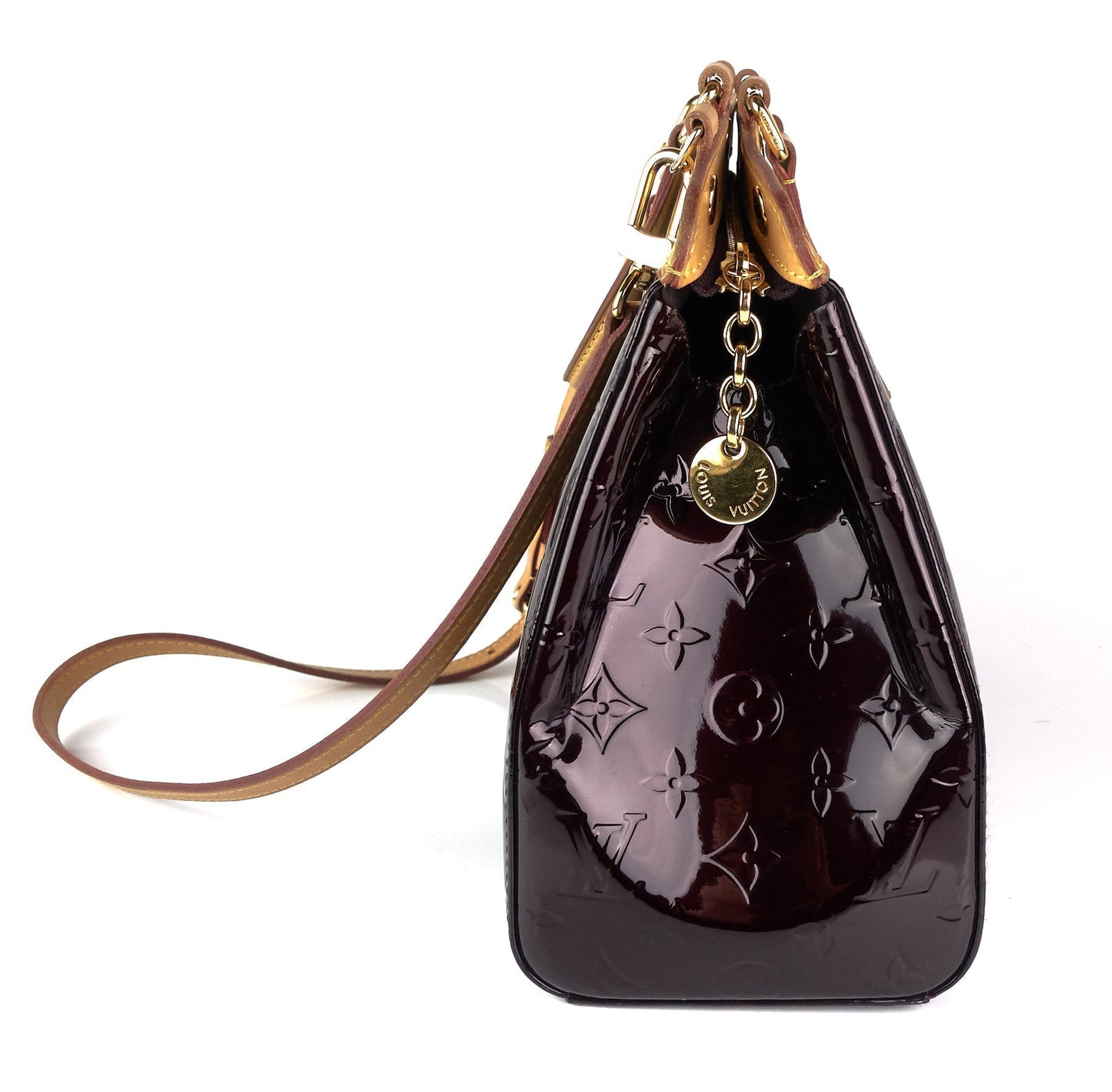 Louis Vuitto Brea MM Monogram Patent Leather Handbag