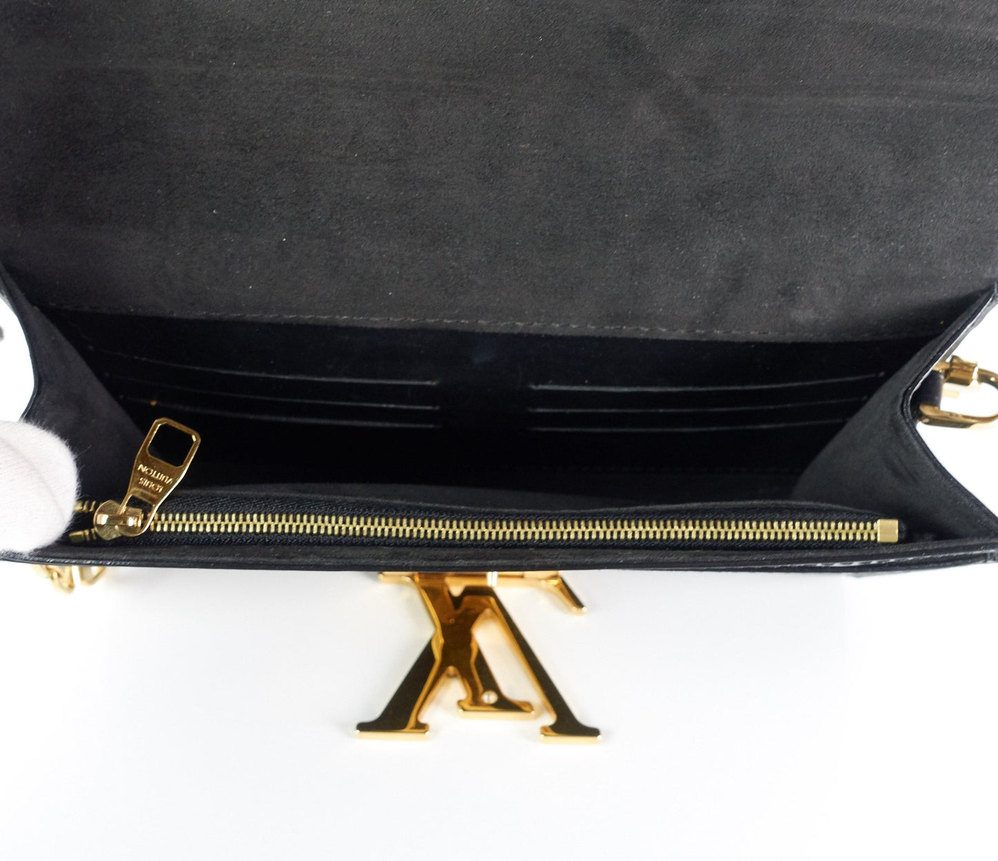 Louis Vuitto Louise GM Calf Leather Chain Bag