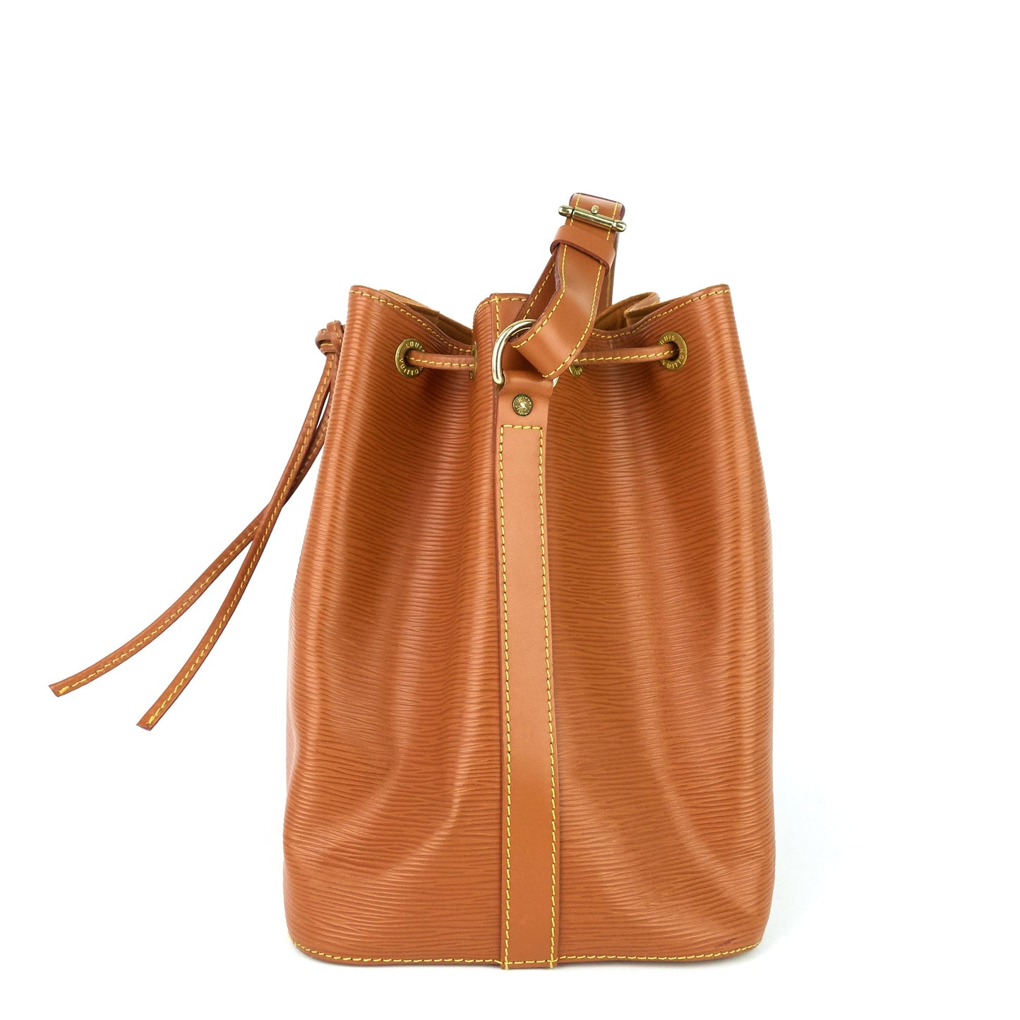 Louis Vuitto Petit NoÃ© Cipango Gold Epi Leather Bag