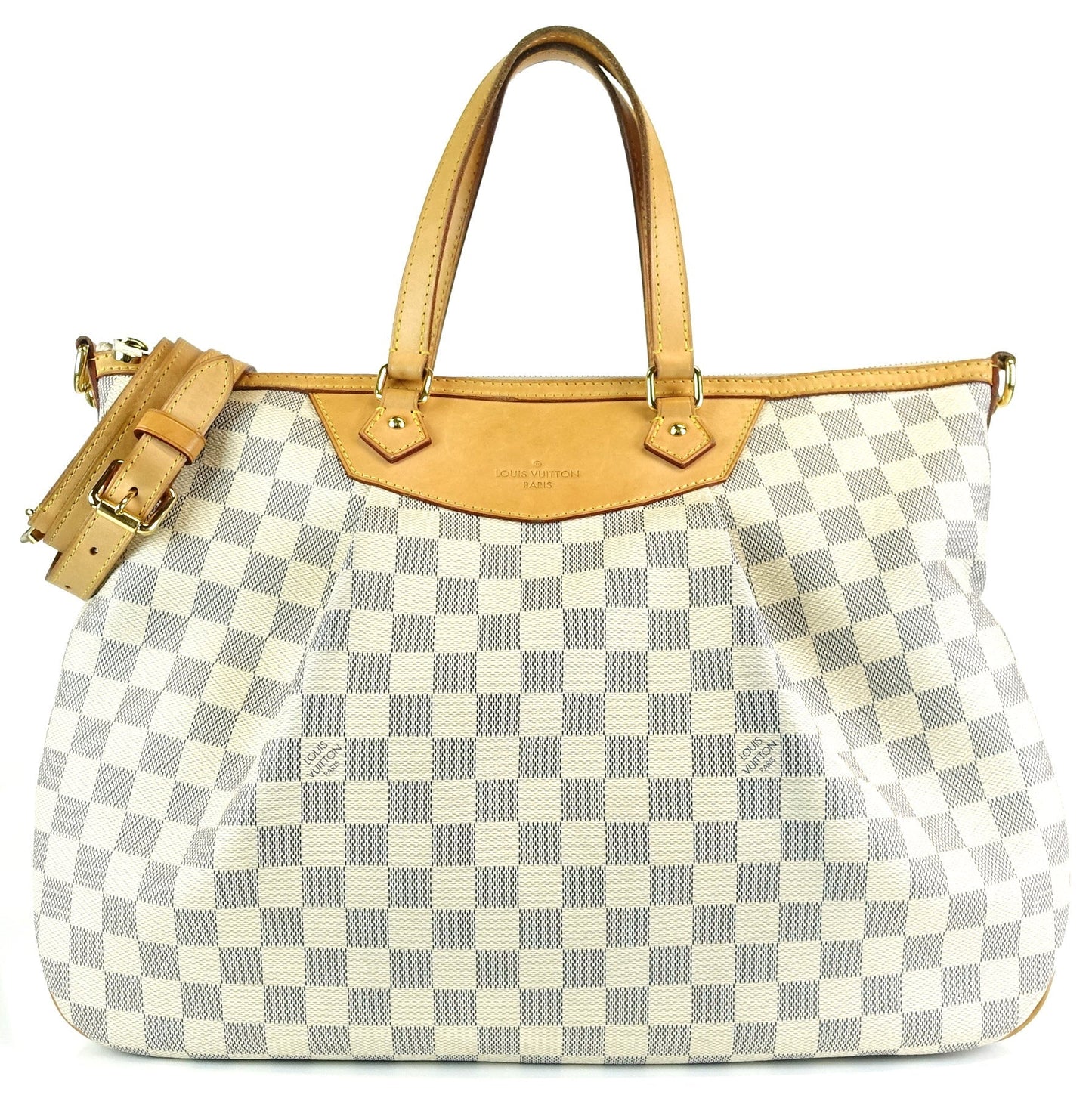 Louis Vuitto Siracusa GM Damier Azur Canvas Bag