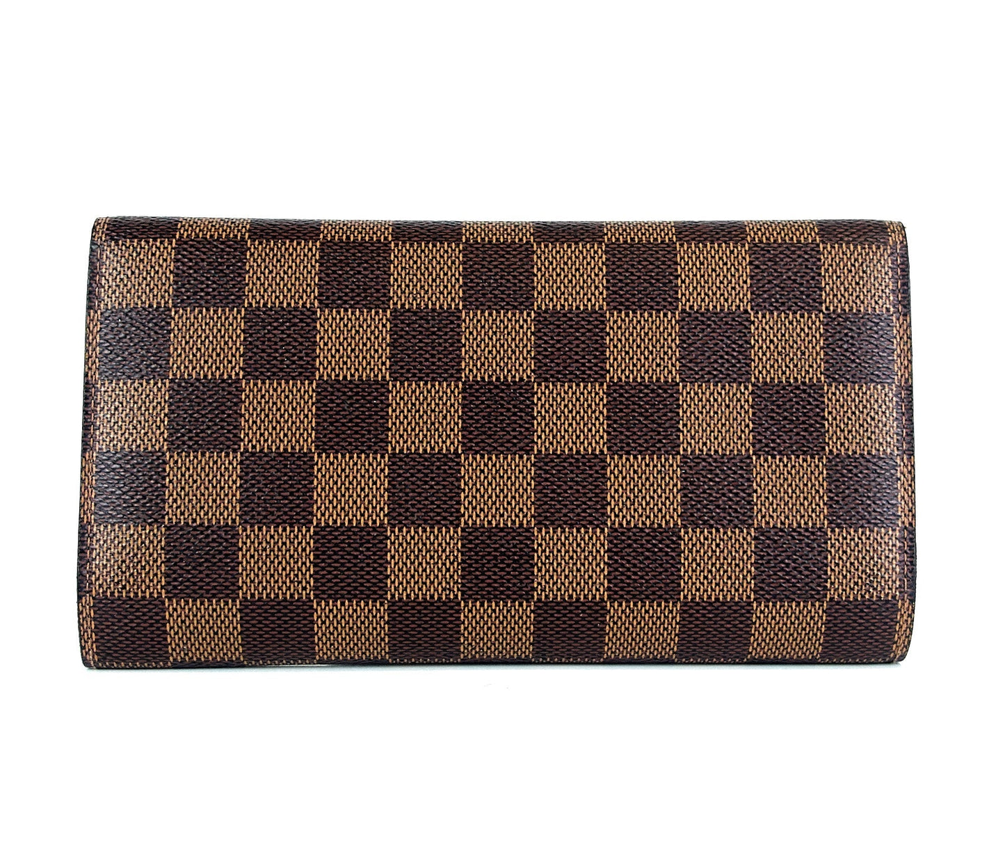 Louis Vuitto Porte Tresor International Damier Ebene Canvas Wallet
