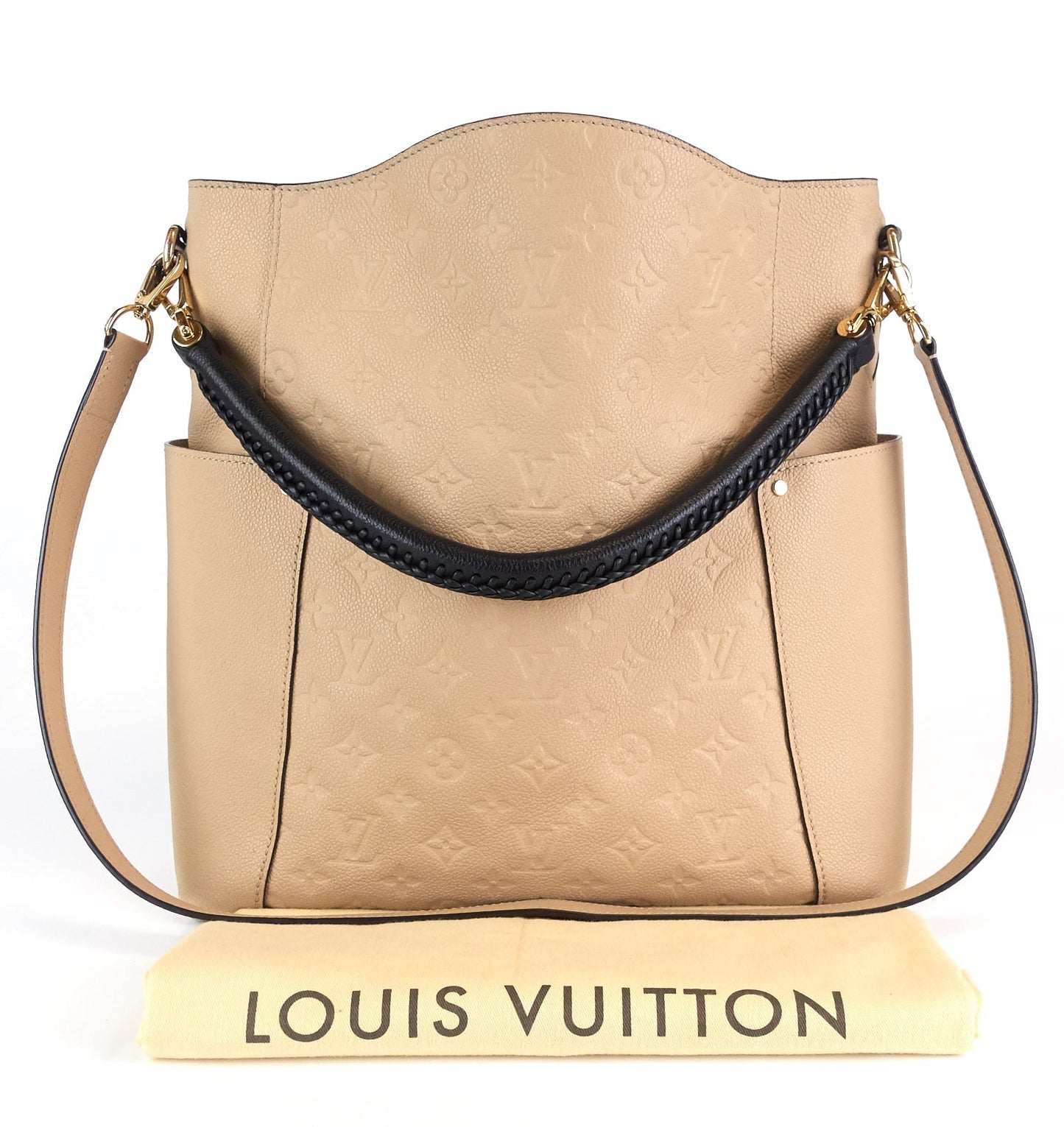 Louis Vuitto Bagatelle Monogram Empreinte Leather Hobo Bag
