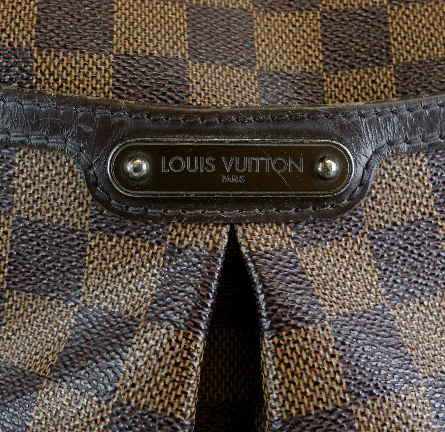 Louis Vuitto Bloomsbury PM Damier Ebene Canvas Bag