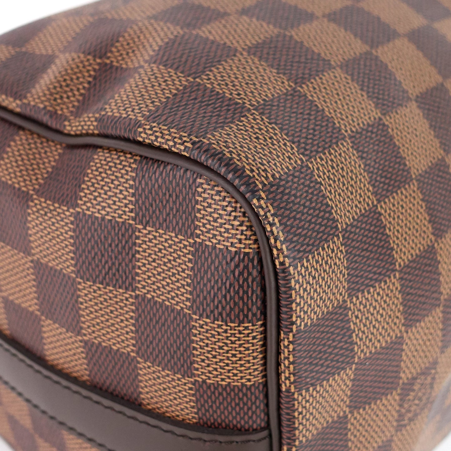 Louis Vuitto Speedy 25 BandouliÃ¨re Damier Ebene Canvas Bag