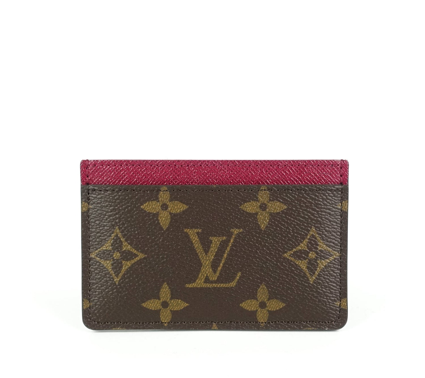 Louis Vuitto Monogram Canvas Fuchsia Card Holder