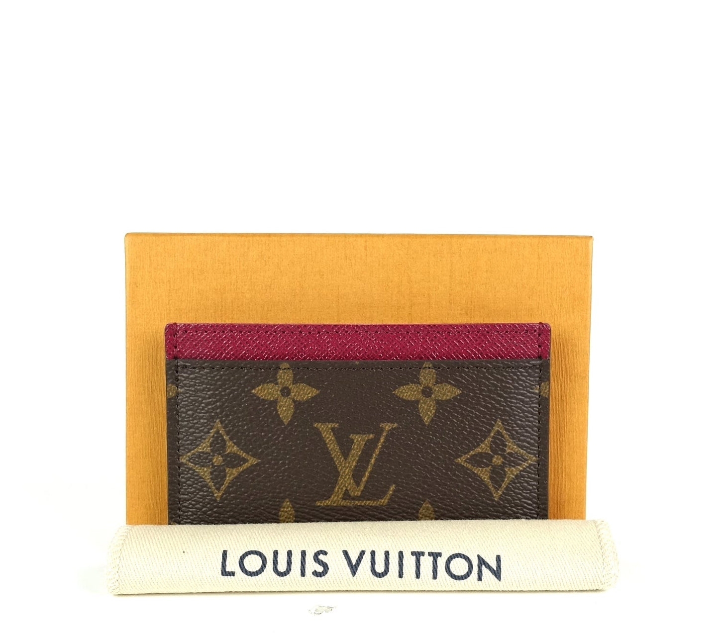 Louis Vuitto Monogram Canvas Fuchsia Card Holder