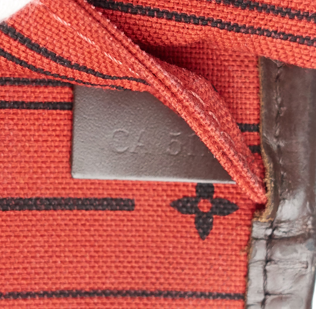 Louis Vuitto Neverfull MM Damier Ebene Canvas Bag