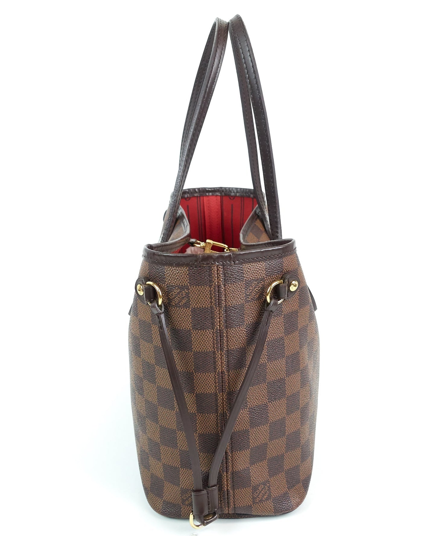 Louis Vuitto Neverfull PM Damier Ebene Canvas Bag