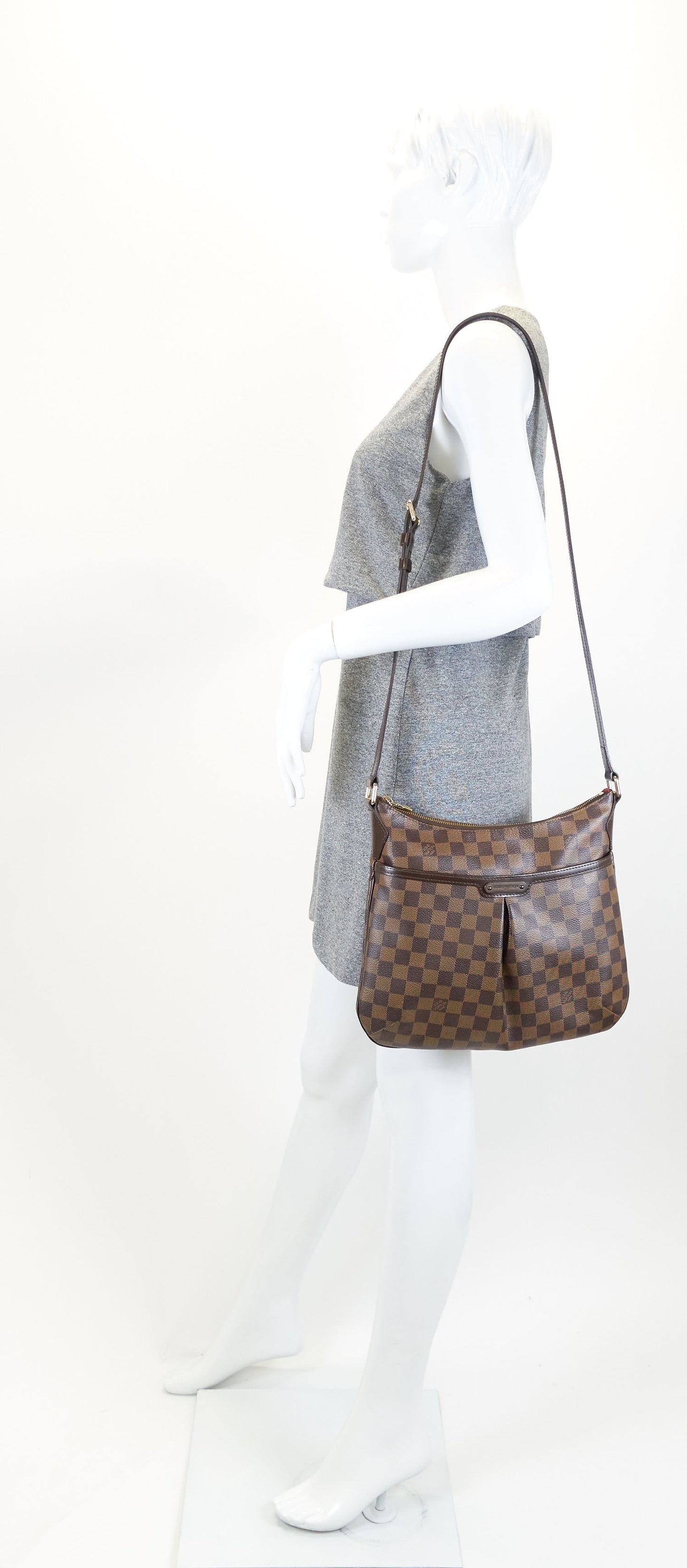 Louis Vuitto Bloomsbury PM Damier Ebene Canvas Bag