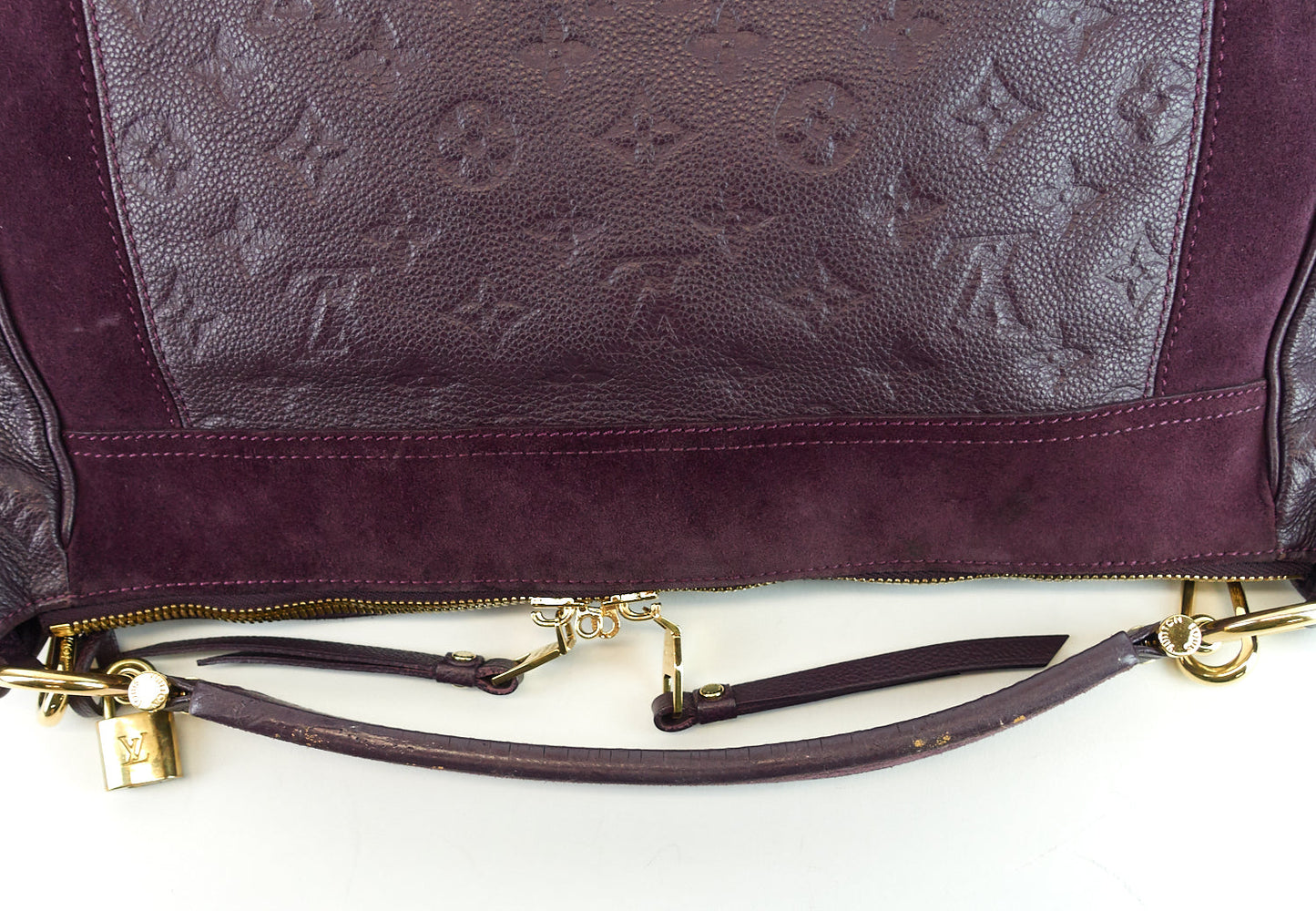 Louis Vuitto Audacieuse MM Monogram Empreinte Leather and Suede Bag