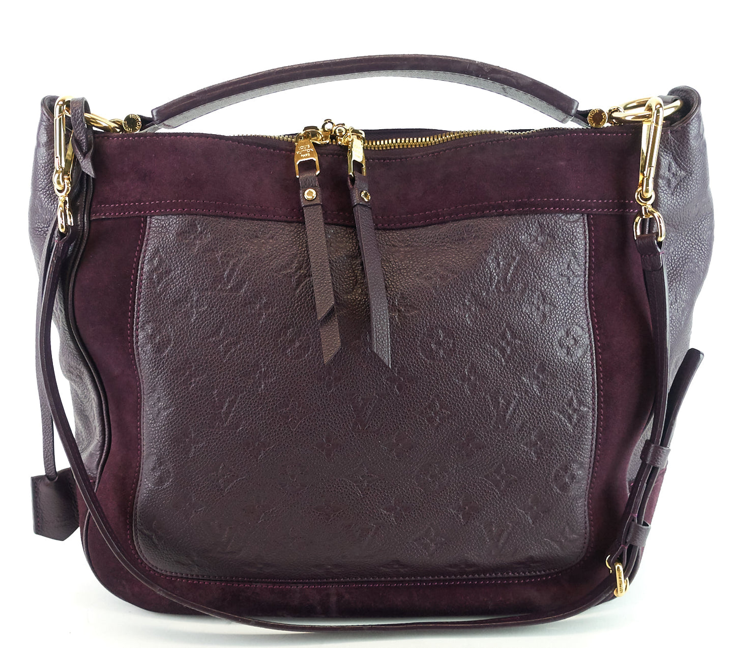 Louis Vuitto Audacieuse MM Monogram Empreinte Leather and Suede Bag