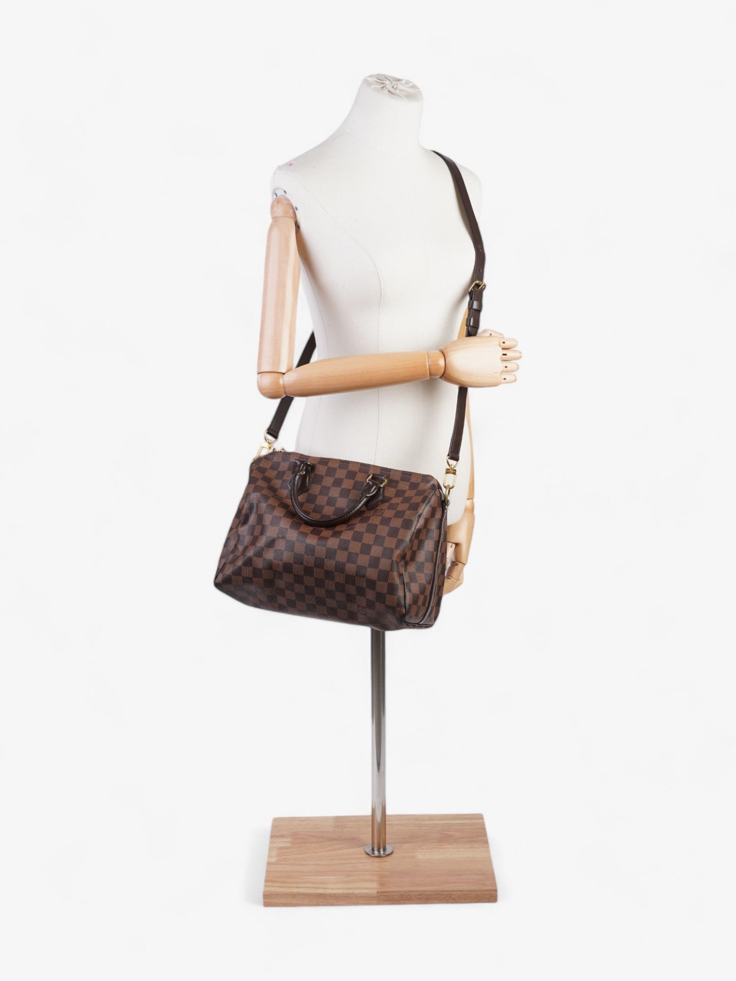 Louis Vuitton Speedy Bandouli猫re Damier Ebene Coated Canvas 30