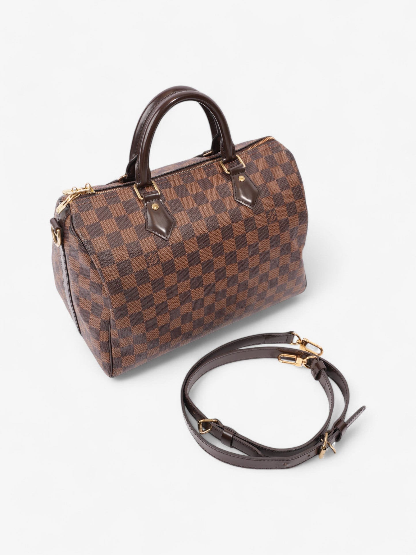 Louis Vuitton Speedy Bandouli猫re Damier Ebene Coated Canvas 30