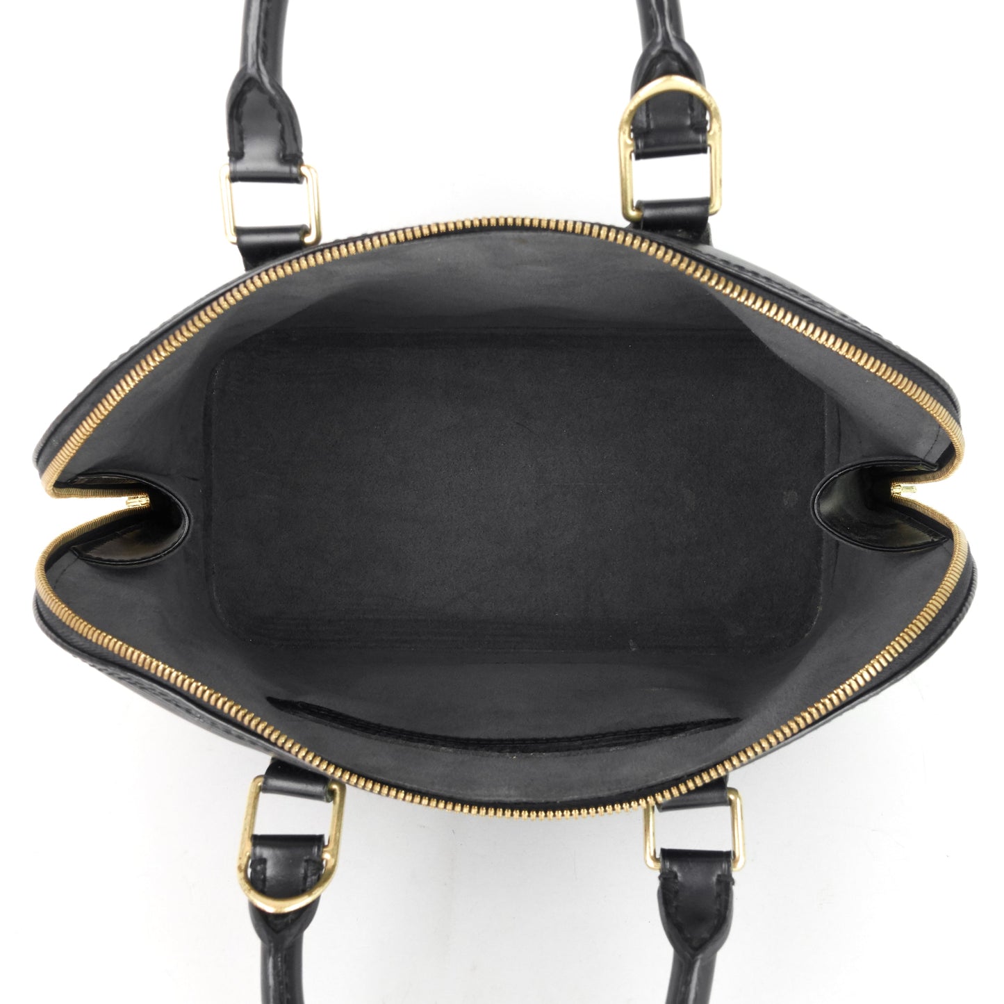 Louis Vuitto Alma Black Epi Leather Bag