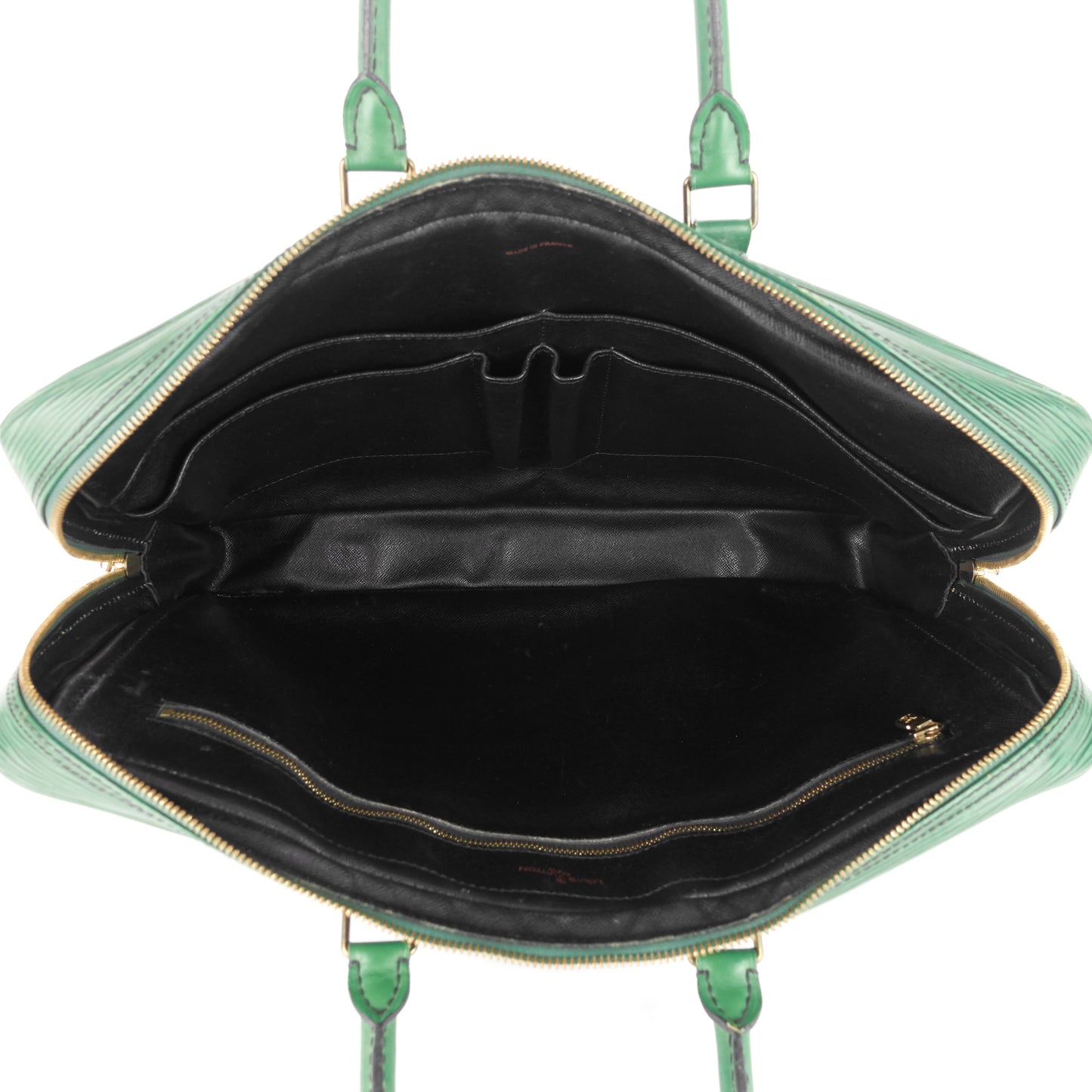 Louis Vuitto Porte-Documents Voyage Green Epi Leather Briefcase Bag