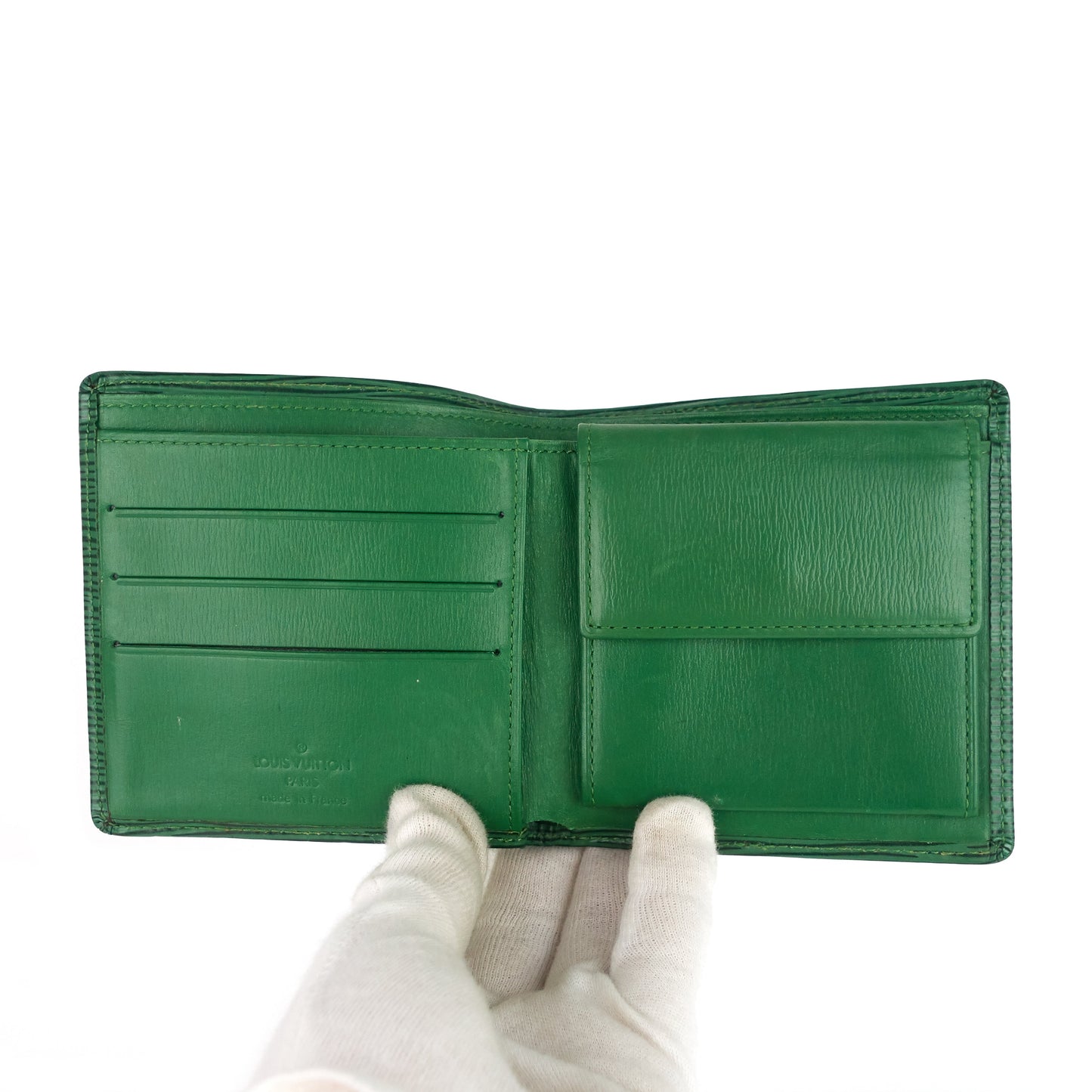 Louis Vuitto Marco Green Epi Leather Wallet