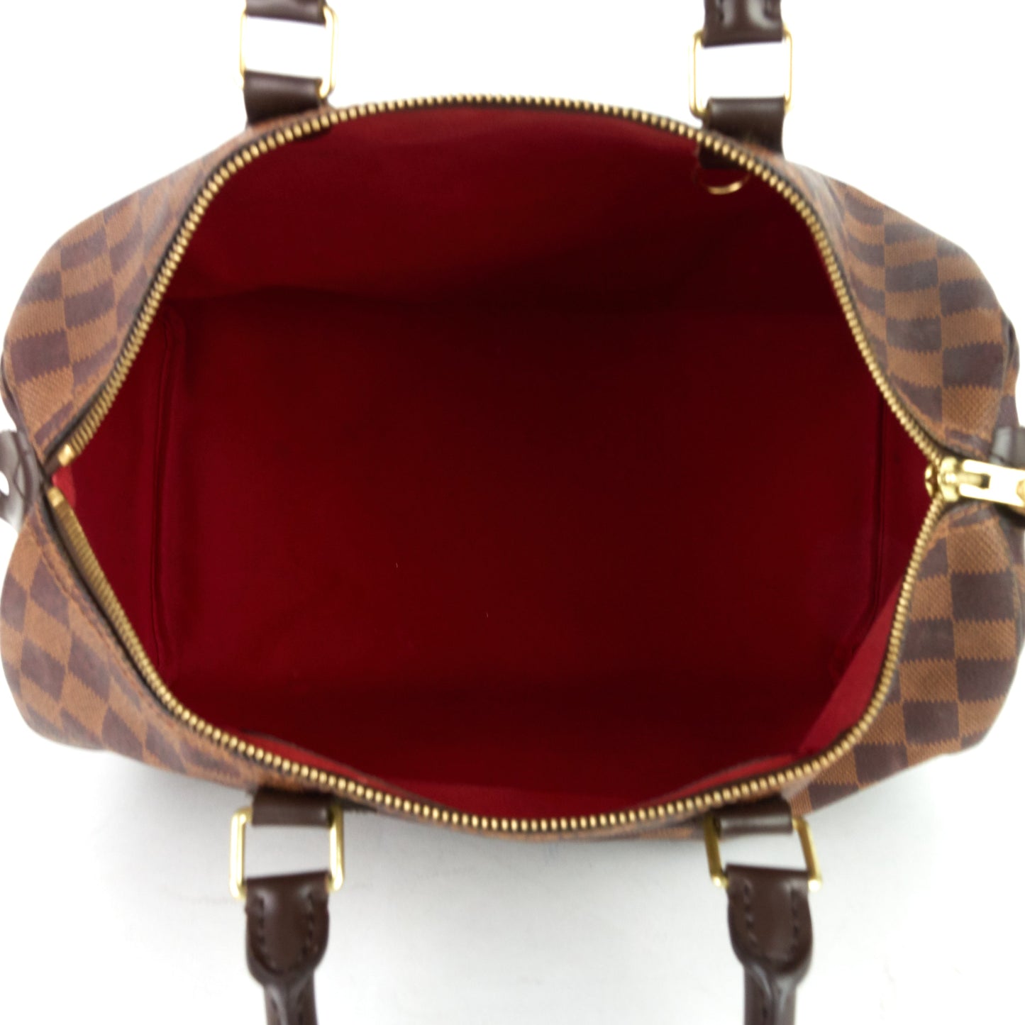 Louis Vuitto Speedy 35 Damier Ebene Canvas Bag