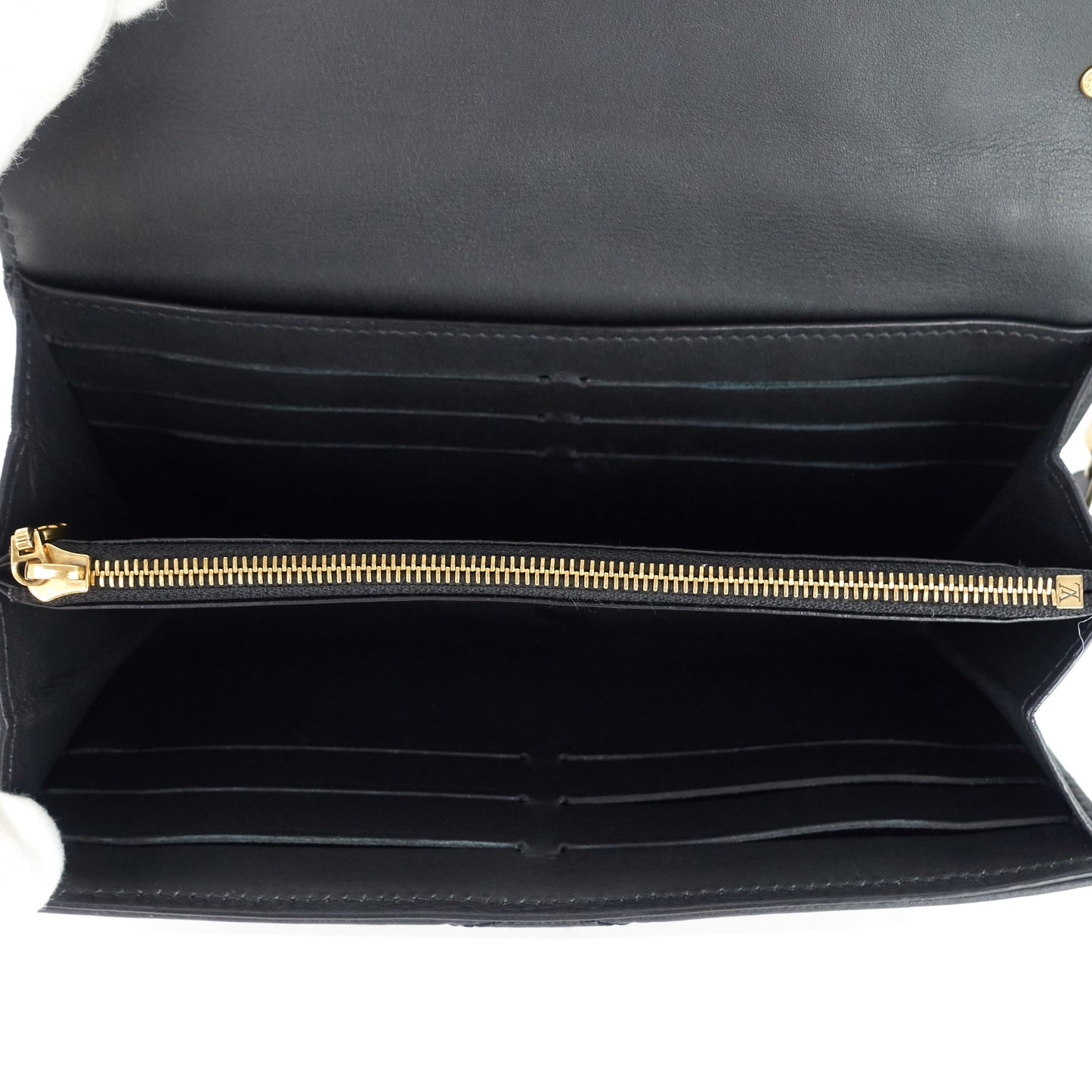 Louis Vuitto New Wave Calfskin Leather Long Wallet