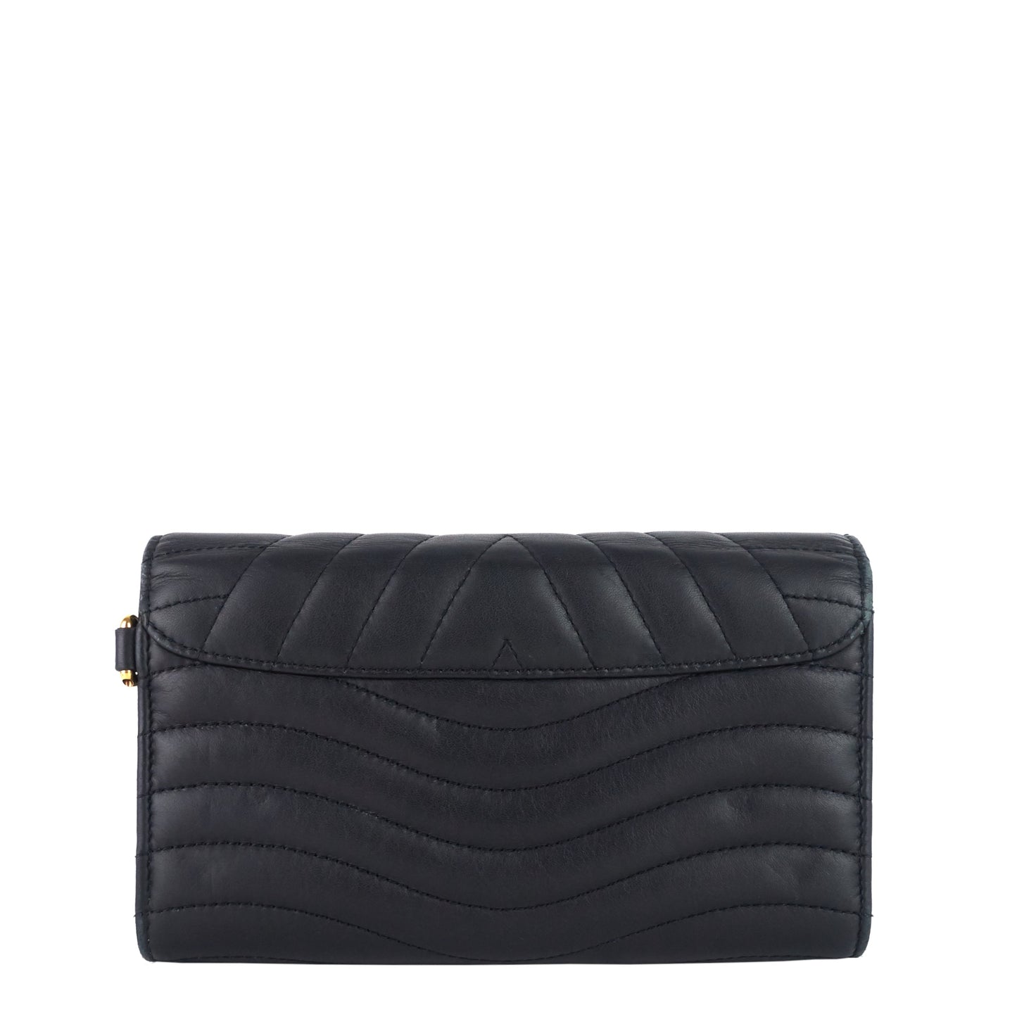 Louis Vuitto New Wave Calfskin Leather Long Wallet