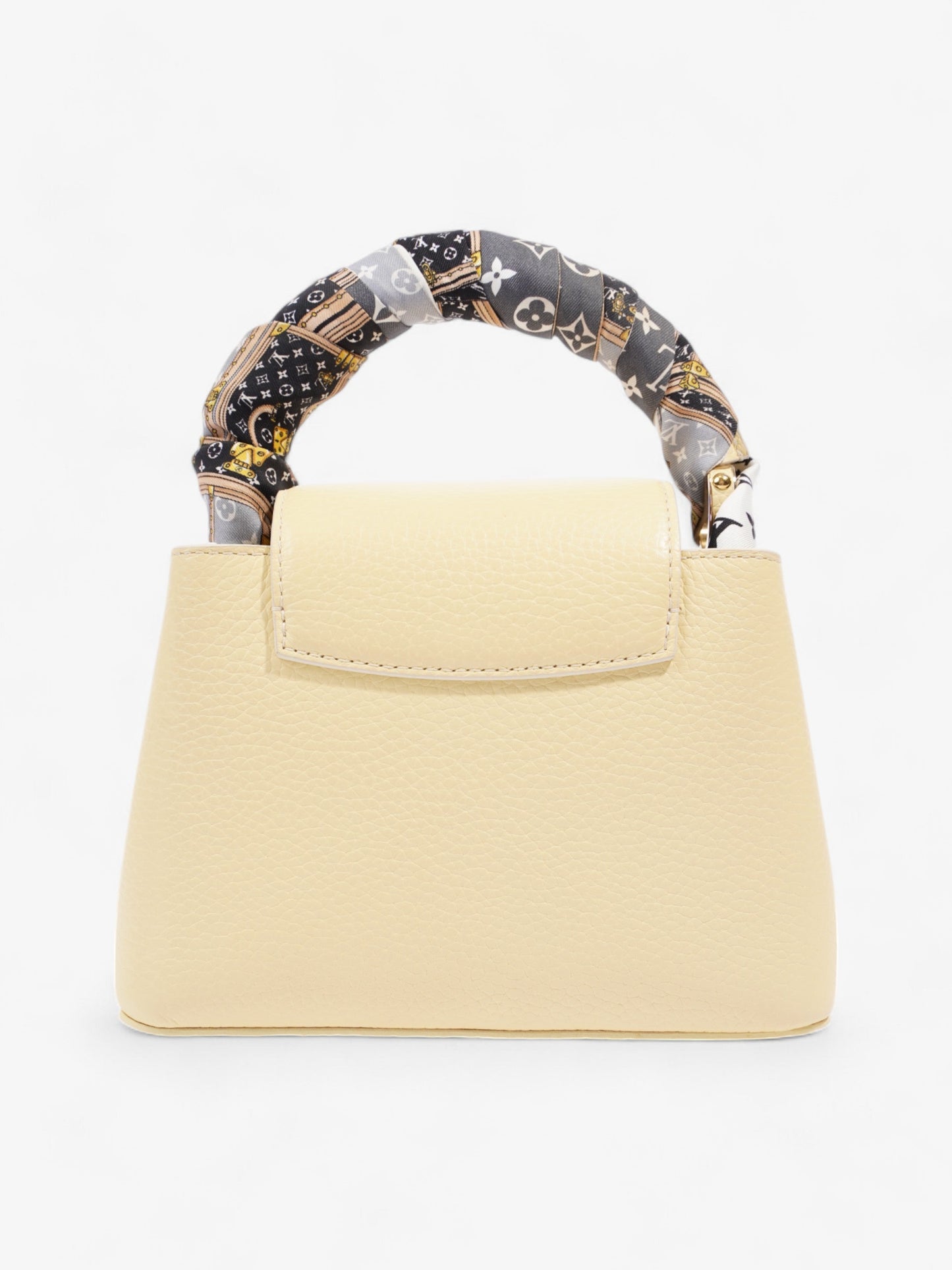 Louis Vuitton Capucines Butter Yellow / Cream Vachetta Leather Mini