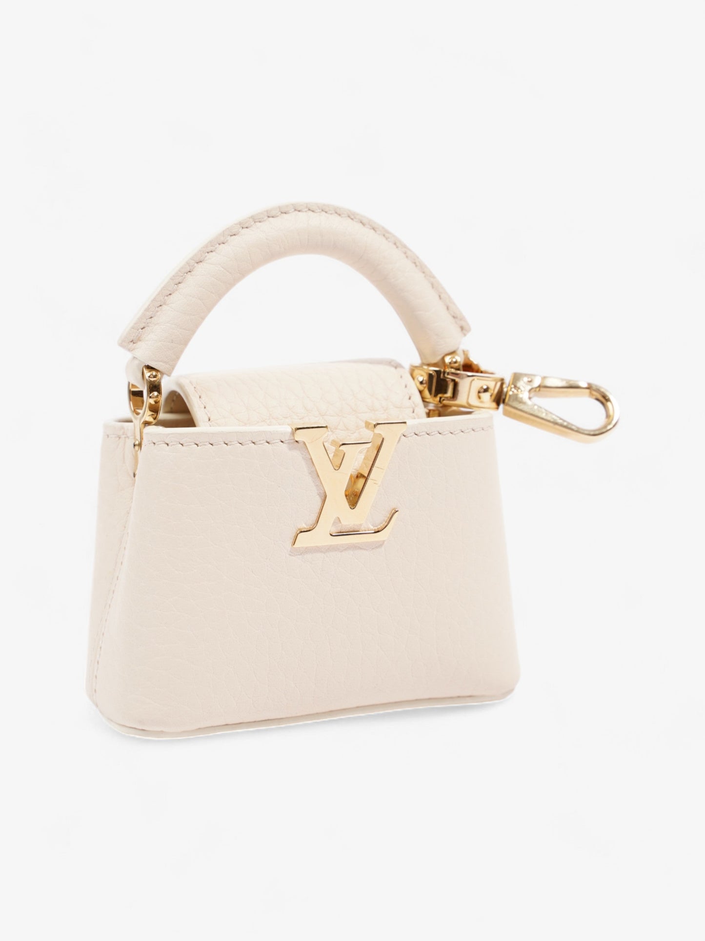Louis Vuitton Capucines Butter Yellow / Cream Vachetta Leather Mini
