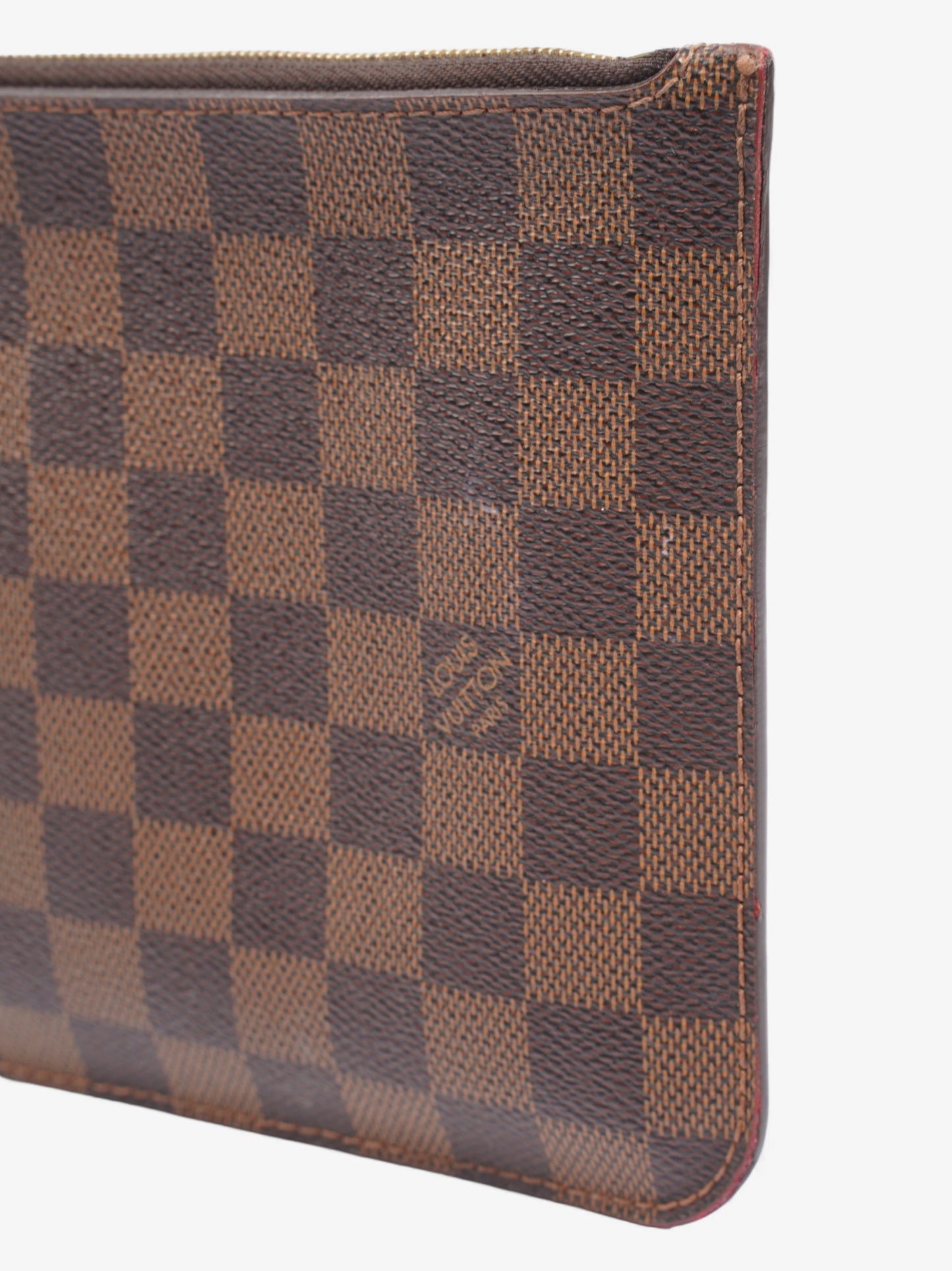 Louis Vuitton Neverful Pochette Damier Ebene Coated Canvas