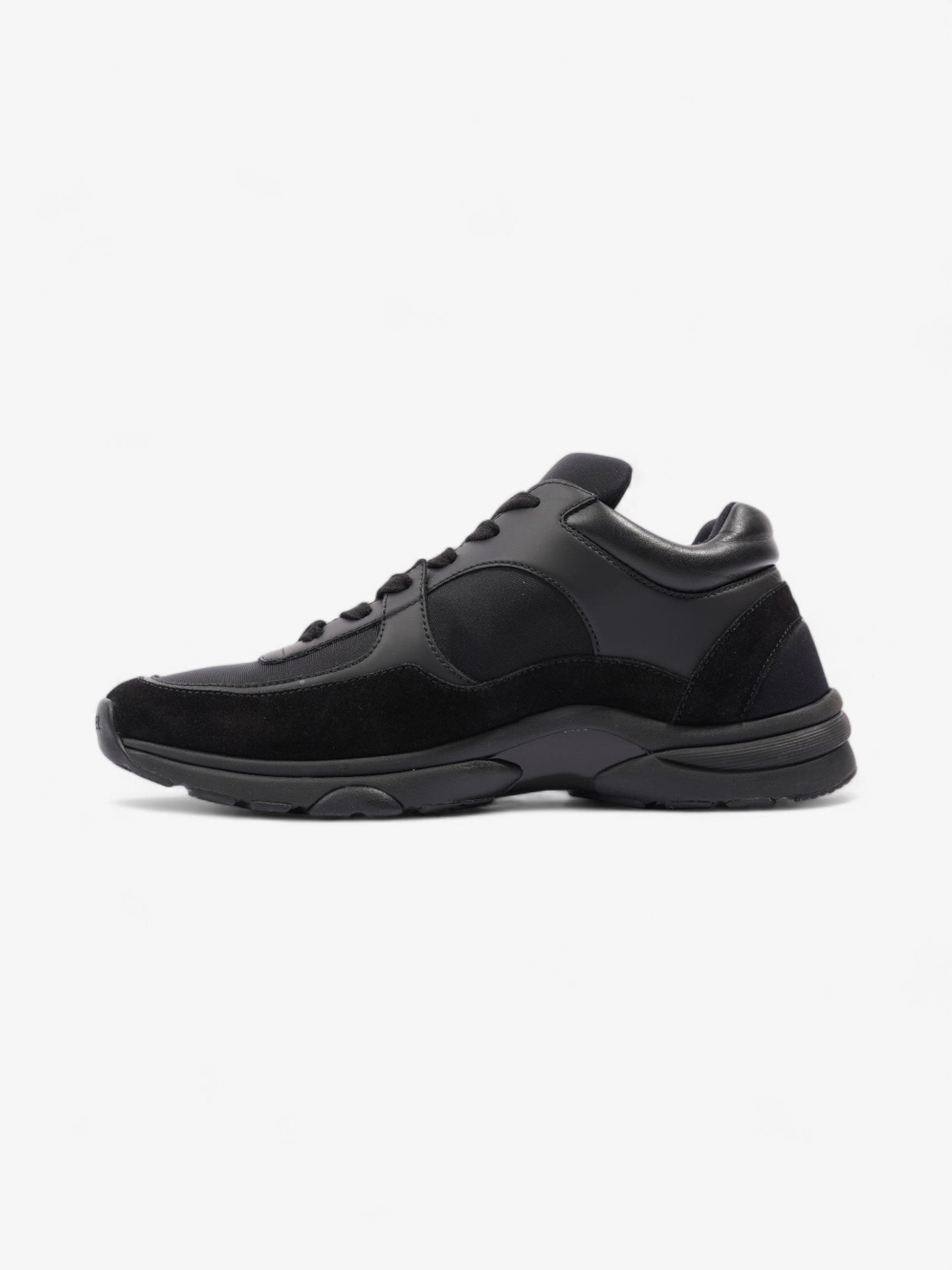 Chanel CC Runners  Black Suede EU 39.5 UK 6.5